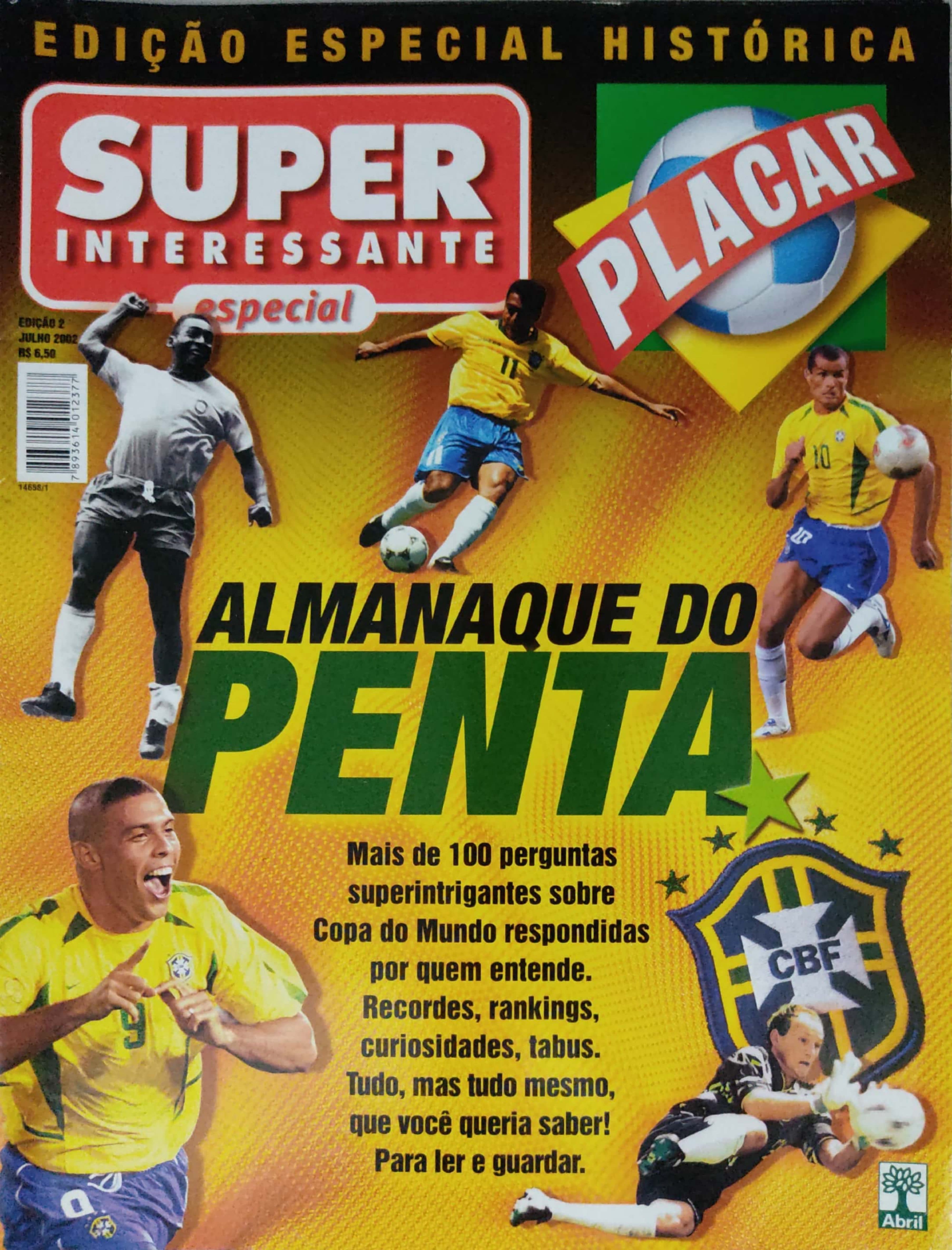 Capa da edição julho de 2002 da revista PLACAR