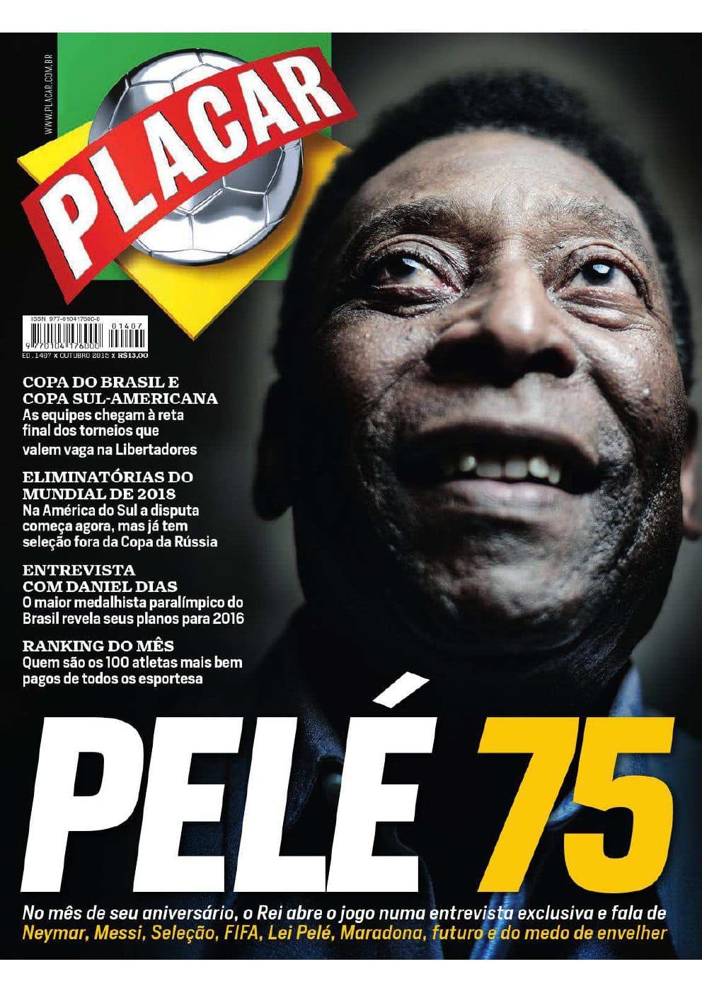 Capa da edição (I) da revista PLACAR