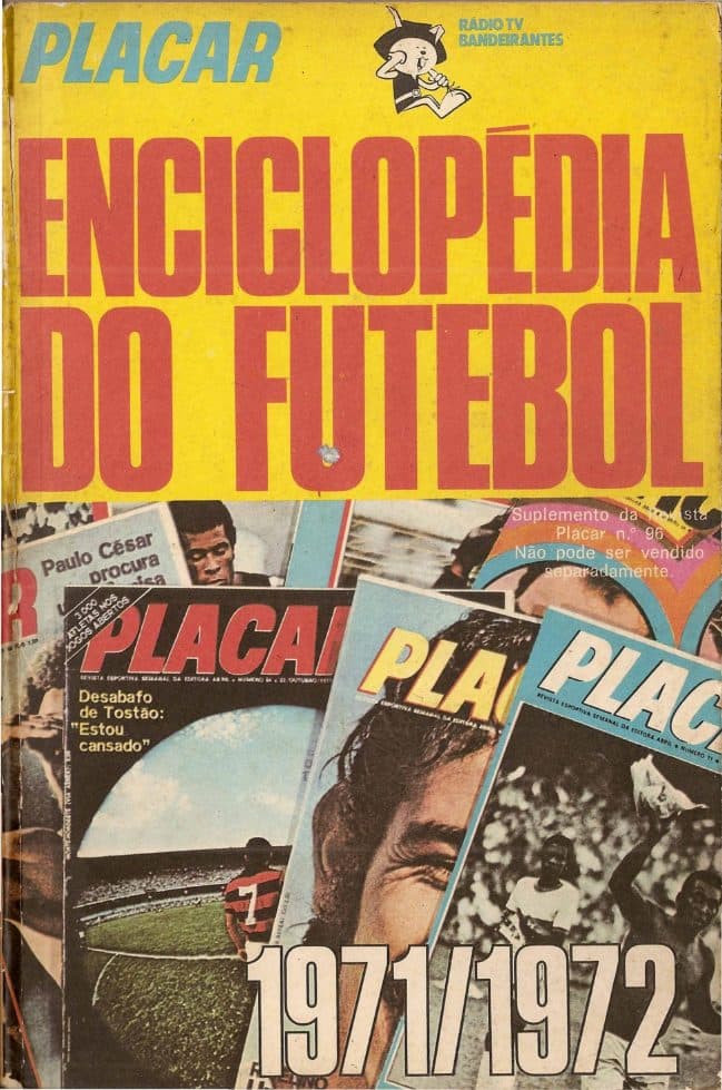 Capa da edição ENCICLOPÉDIA DO FUTEBOL 1971-1972 da revista PLACAR