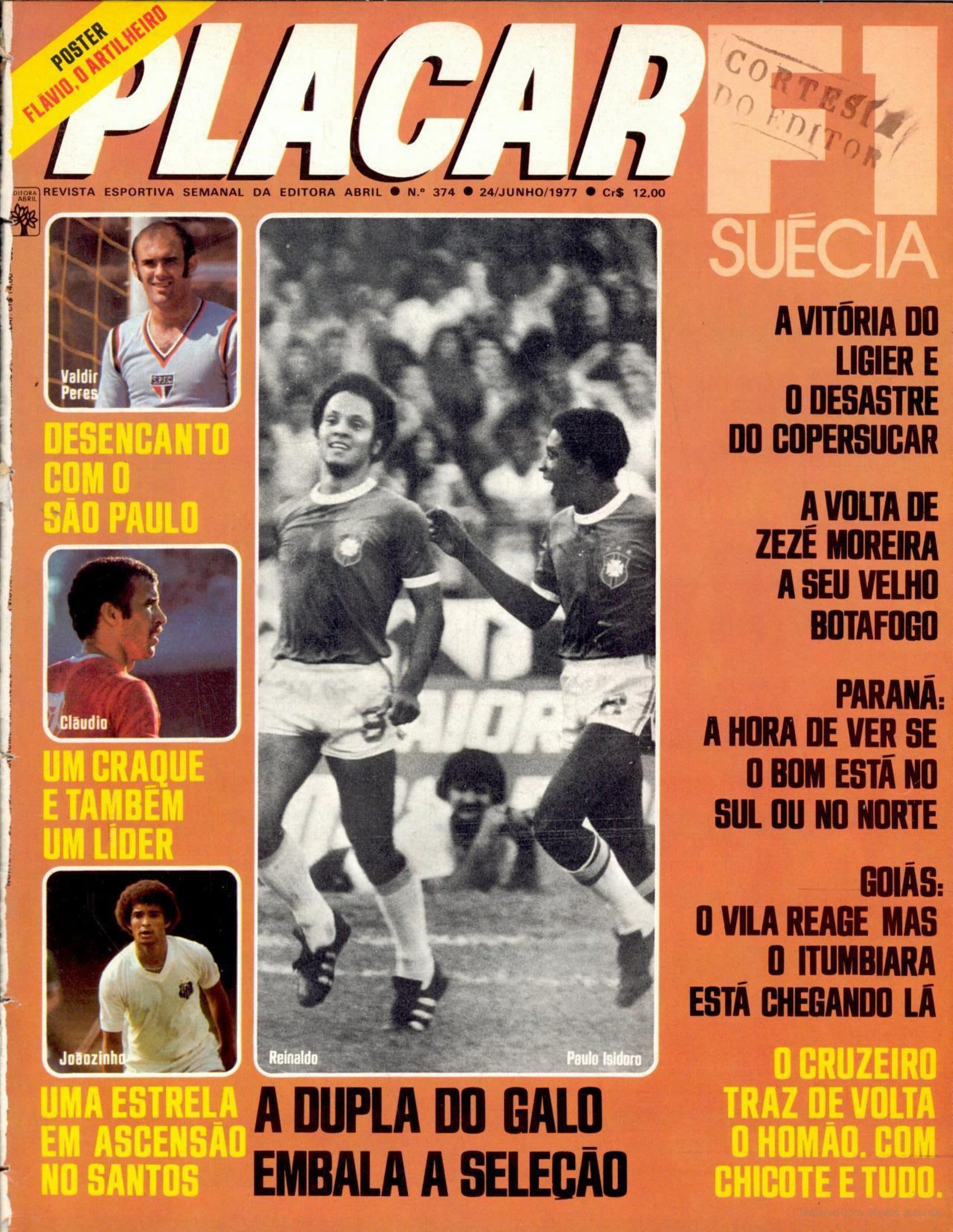 Capa da edição A dupla do Galo embala a Seleção da revista PLACAR
