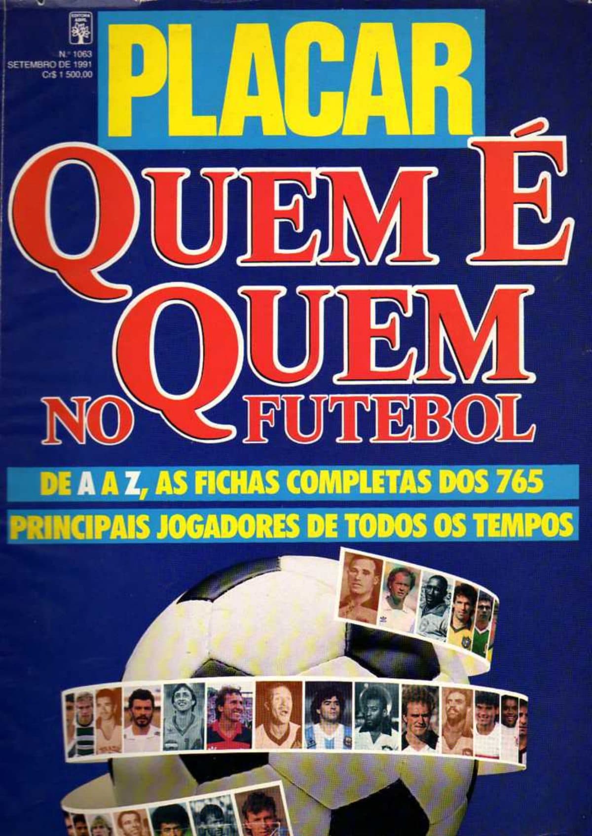 Capa da edição Nº 1063 da revista PLACAR