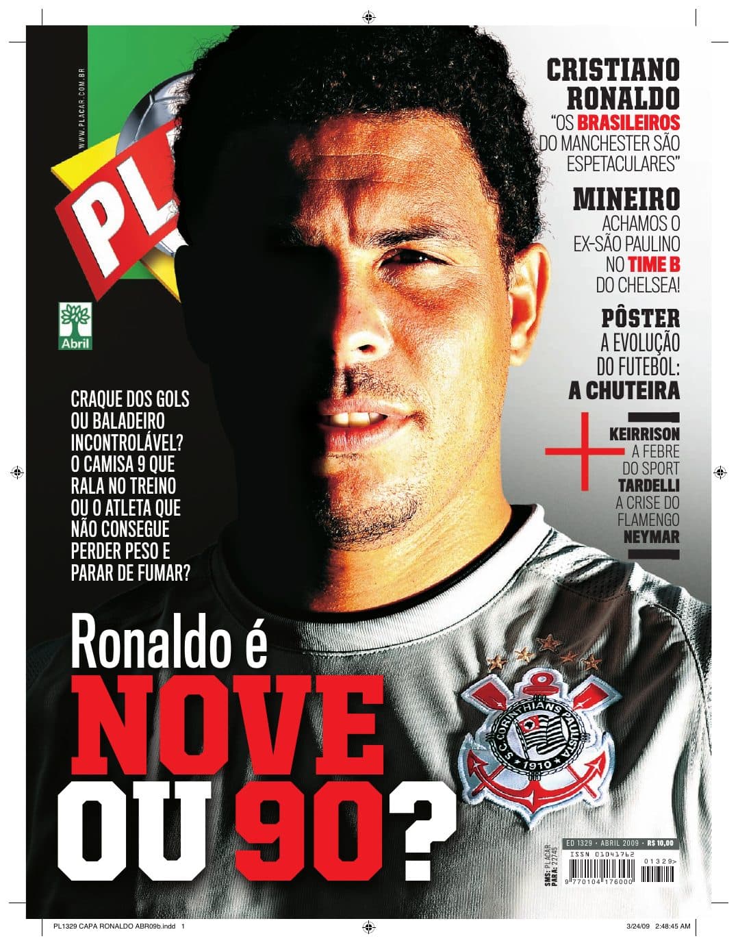 Capa da edição Nº 1329 da revista PLACAR