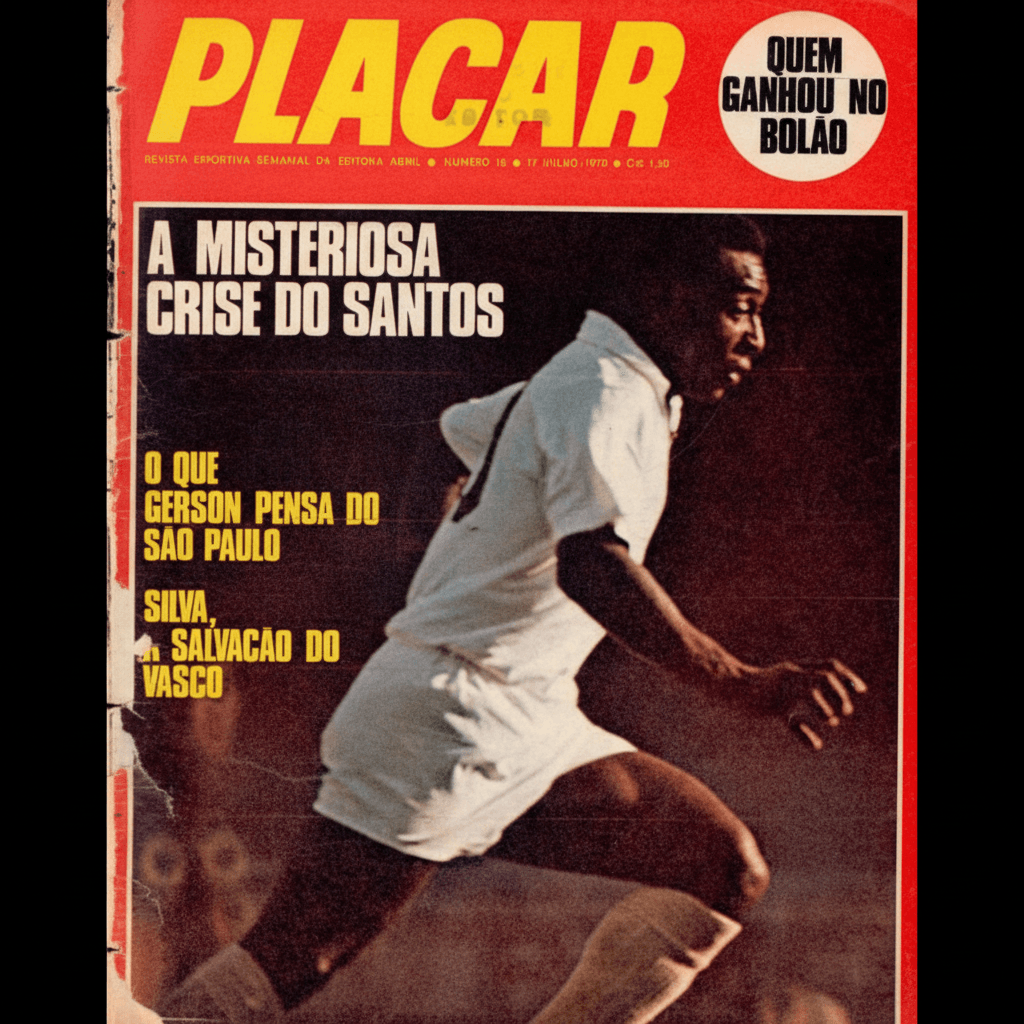 Capa da edição A Misteriosa Crise do Santos da revista PLACAR