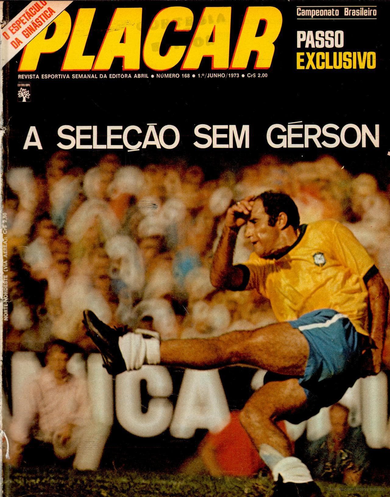 Capa da edição A Seleção Sem Gérson da revista PLACAR