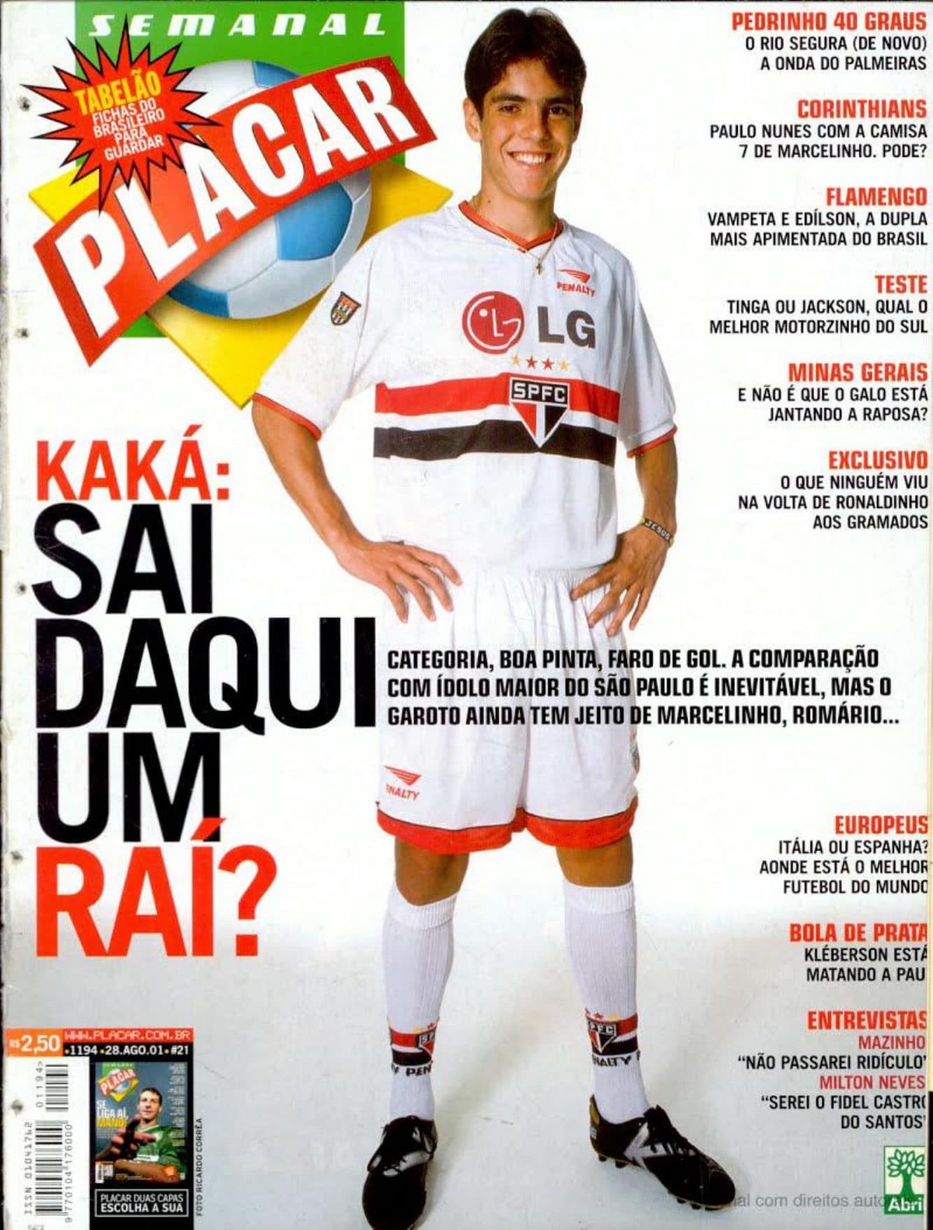 Capa da edição Nº 1194 da revista PLACAR