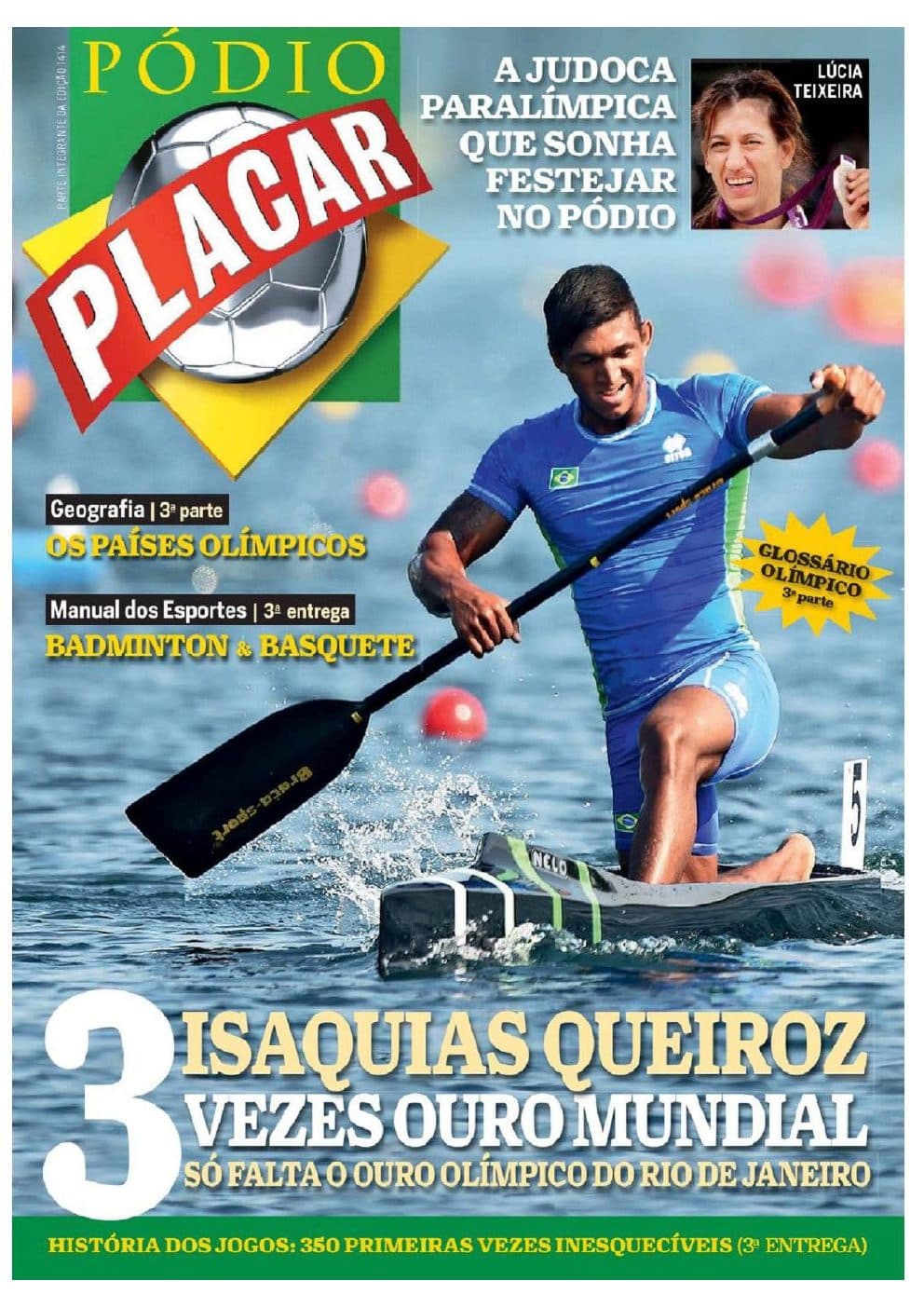 Capa da edição Pódio Placar da revista PLACAR