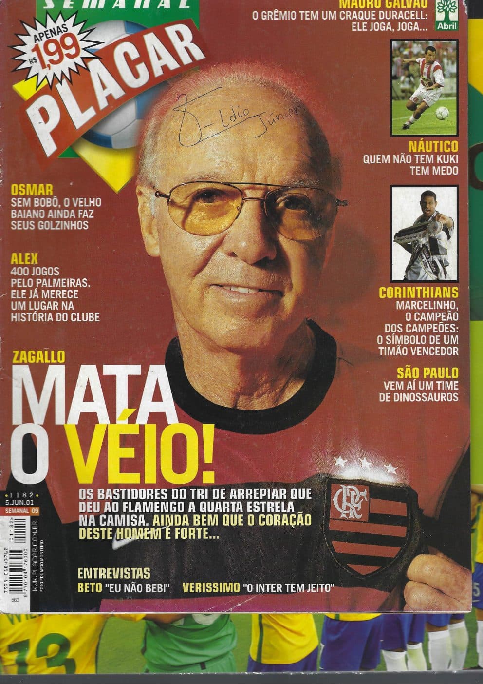 Capa da edição Nº 1182 da revista PLACAR
