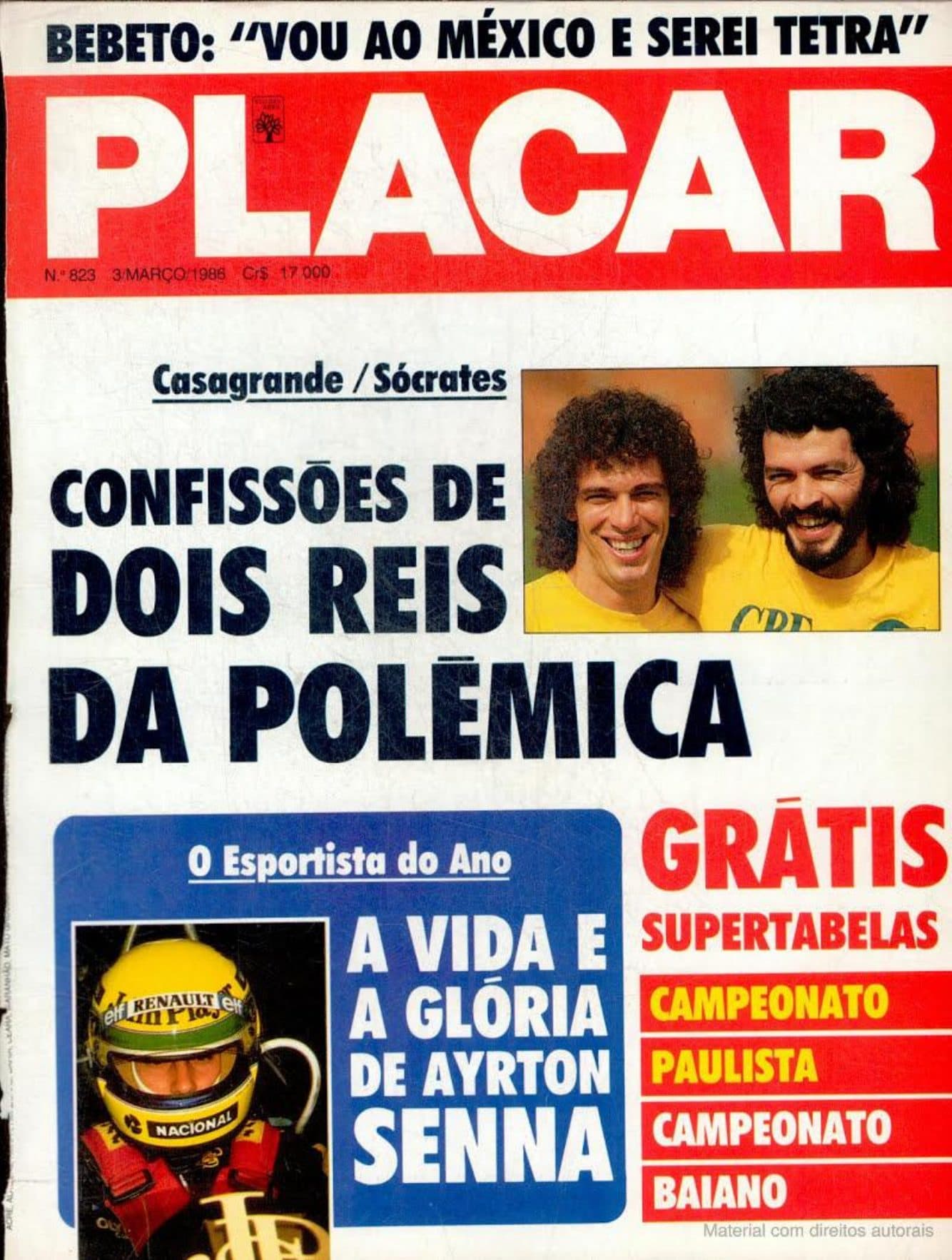 Capa da edição Confissões de dois reis da polêmica da revista PLACAR