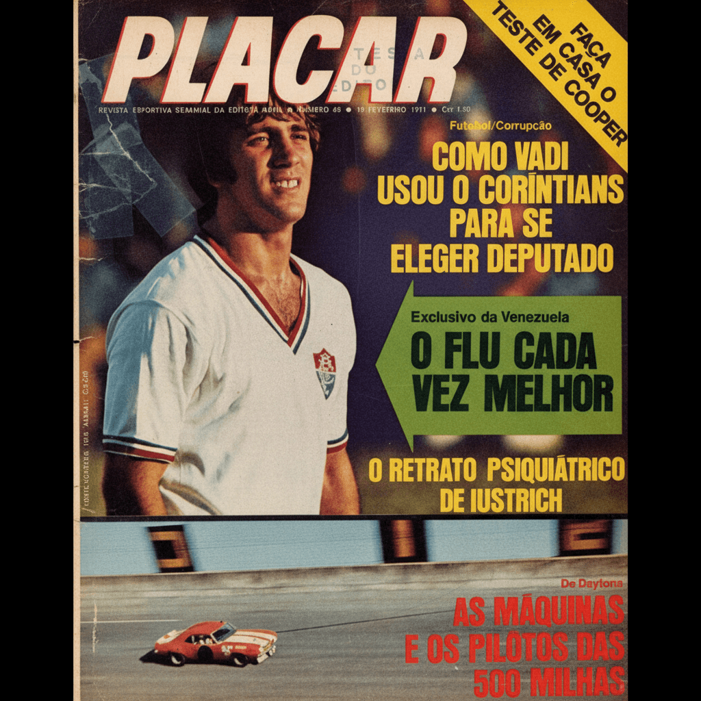 Capa da edição Futebol/Corrupção: Como Vadi usou o Corinthians da revista PLACAR