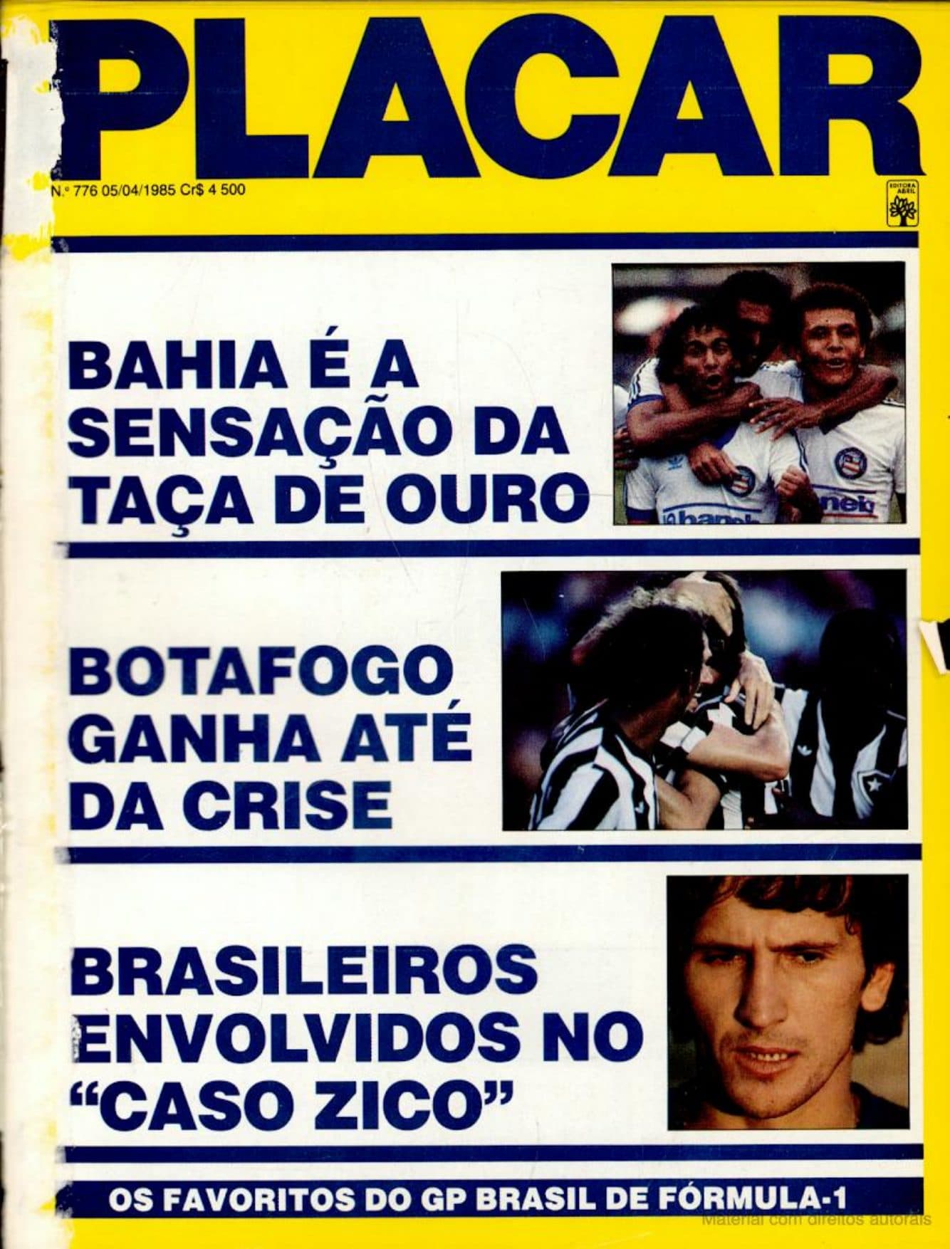 Capa da edição Nº 776 da revista PLACAR