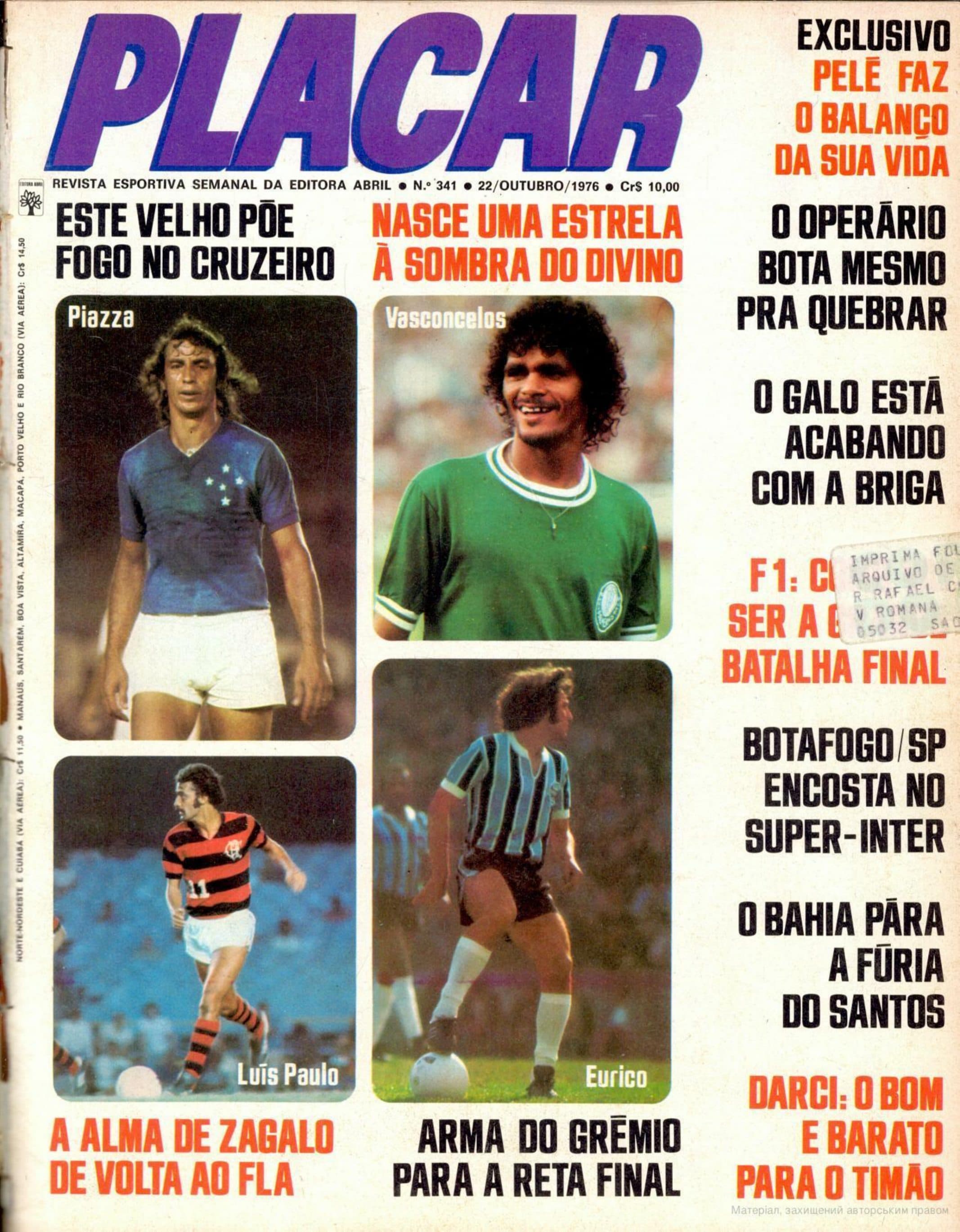 Capa da edição Este velho põe fogo no Cruzeiro da revista PLACAR