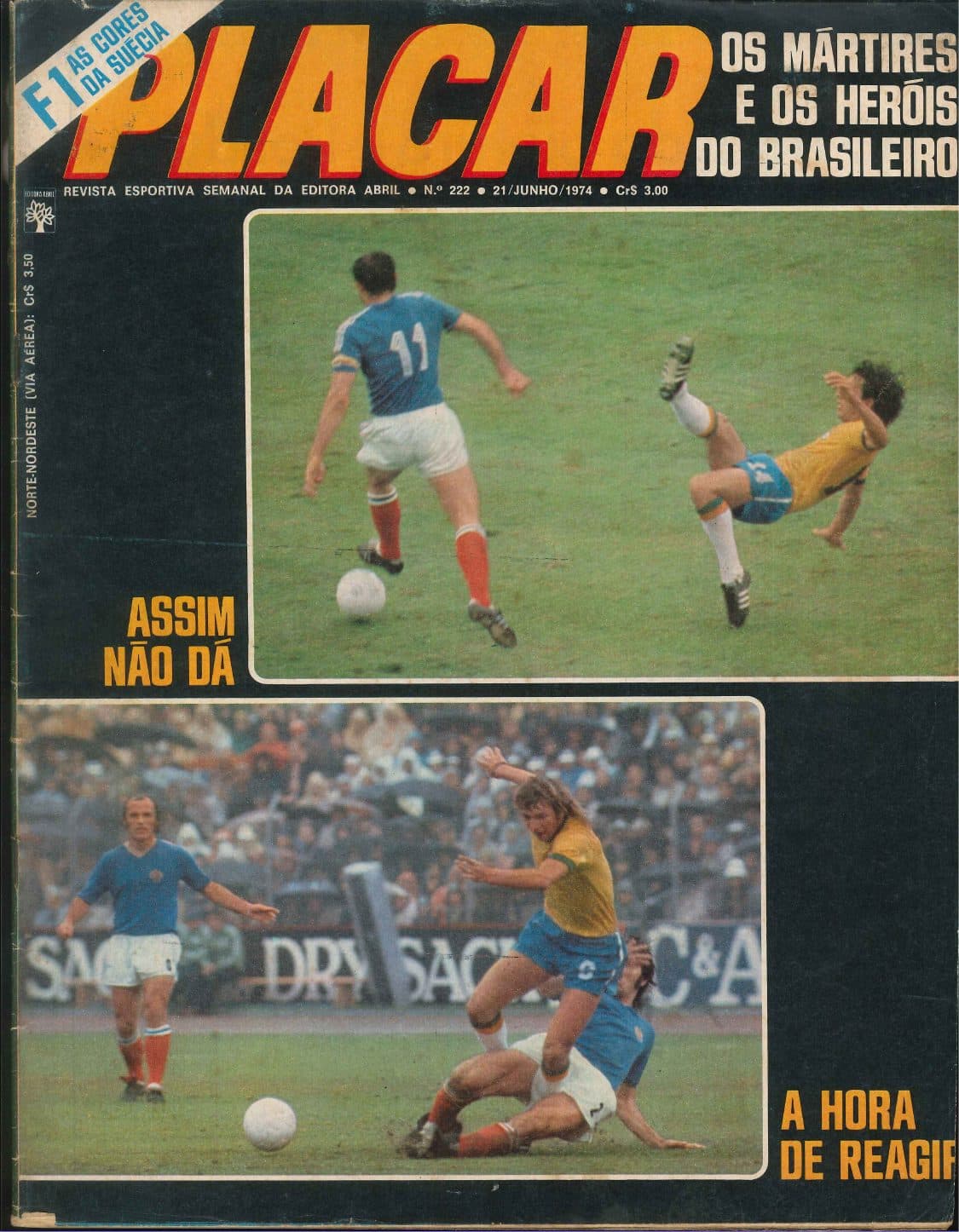 Capa da edição Assim não dá da revista PLACAR