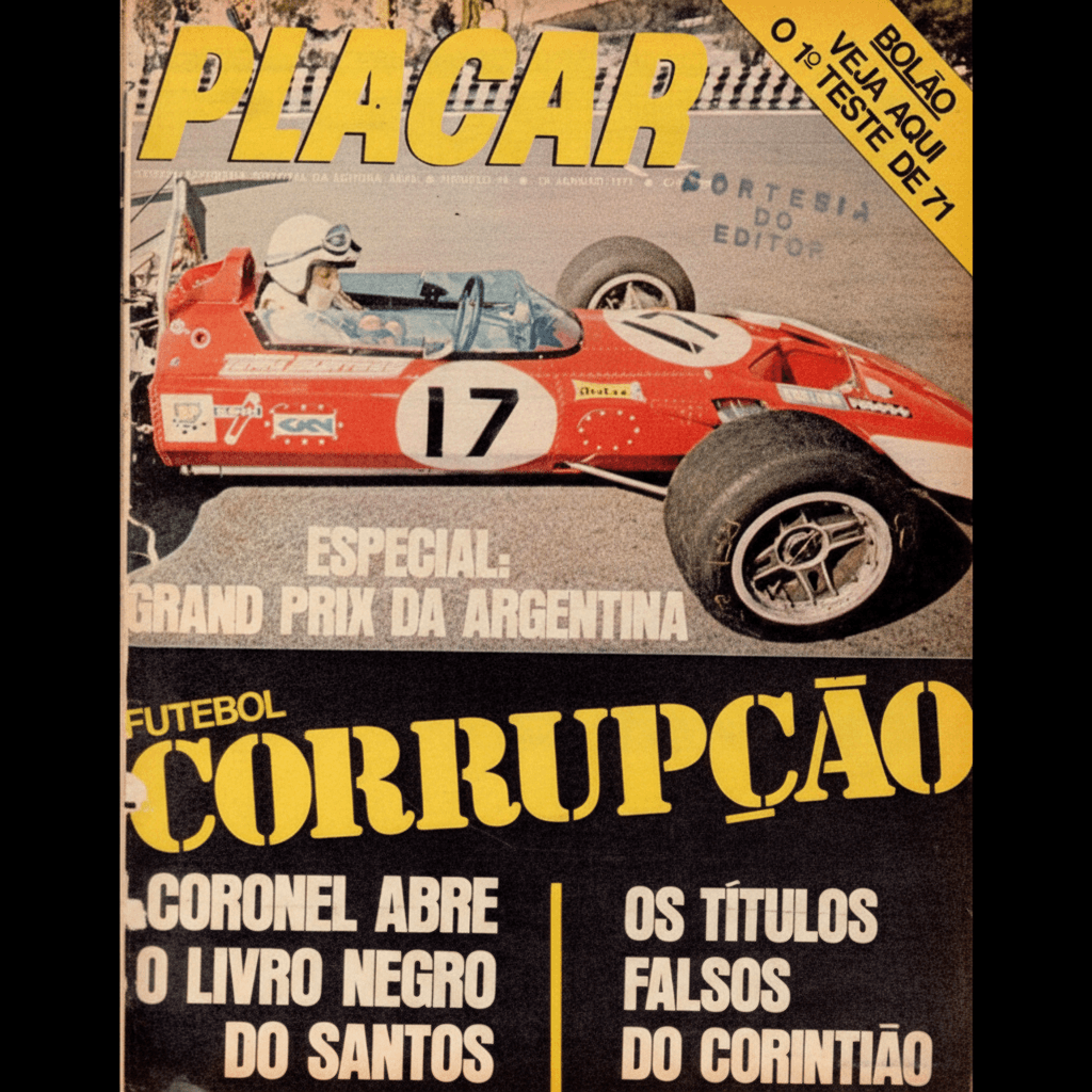 Capa da edição Futebol: Corrupção da revista PLACAR