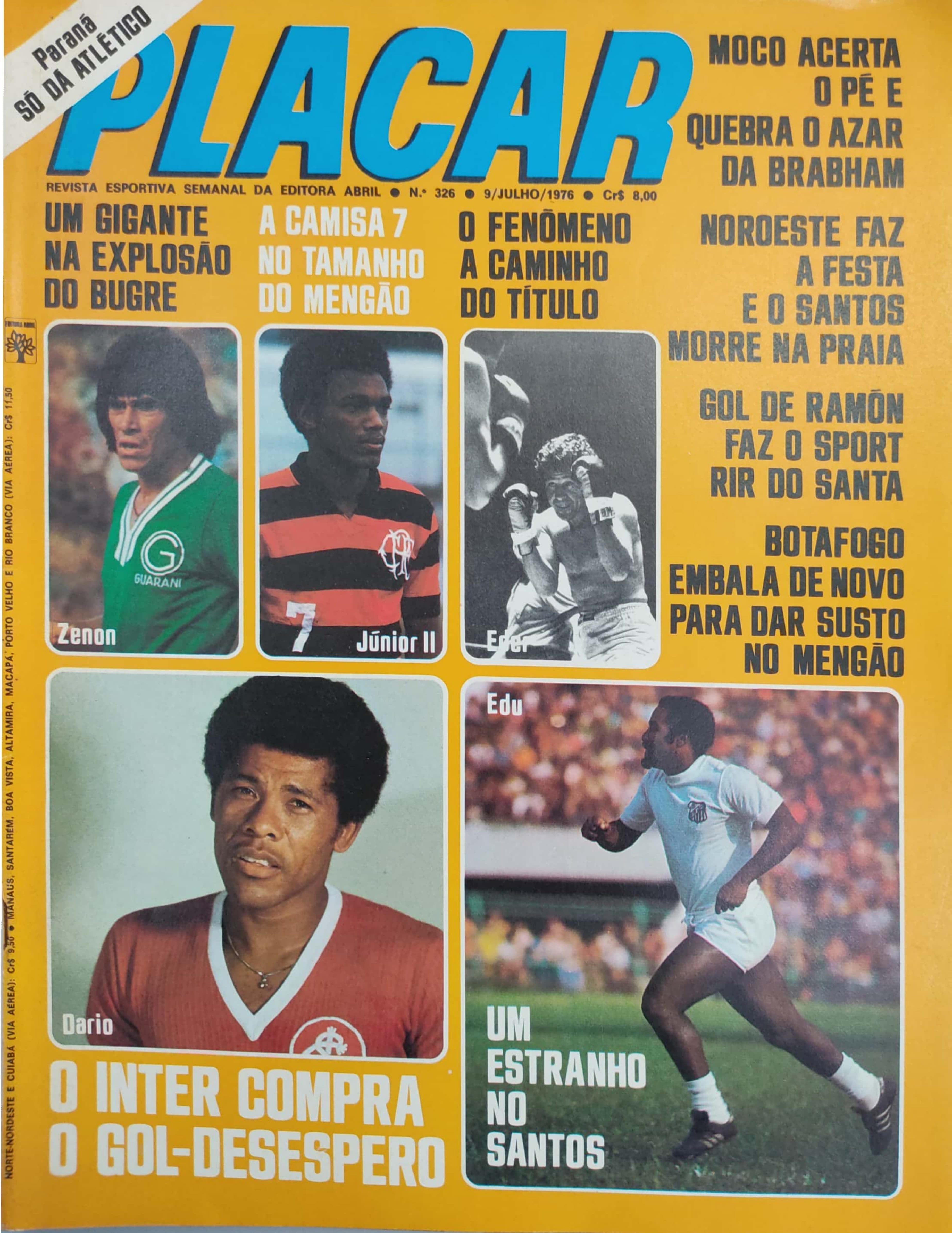 Capa da edição Paraná só dá Atlético da revista PLACAR