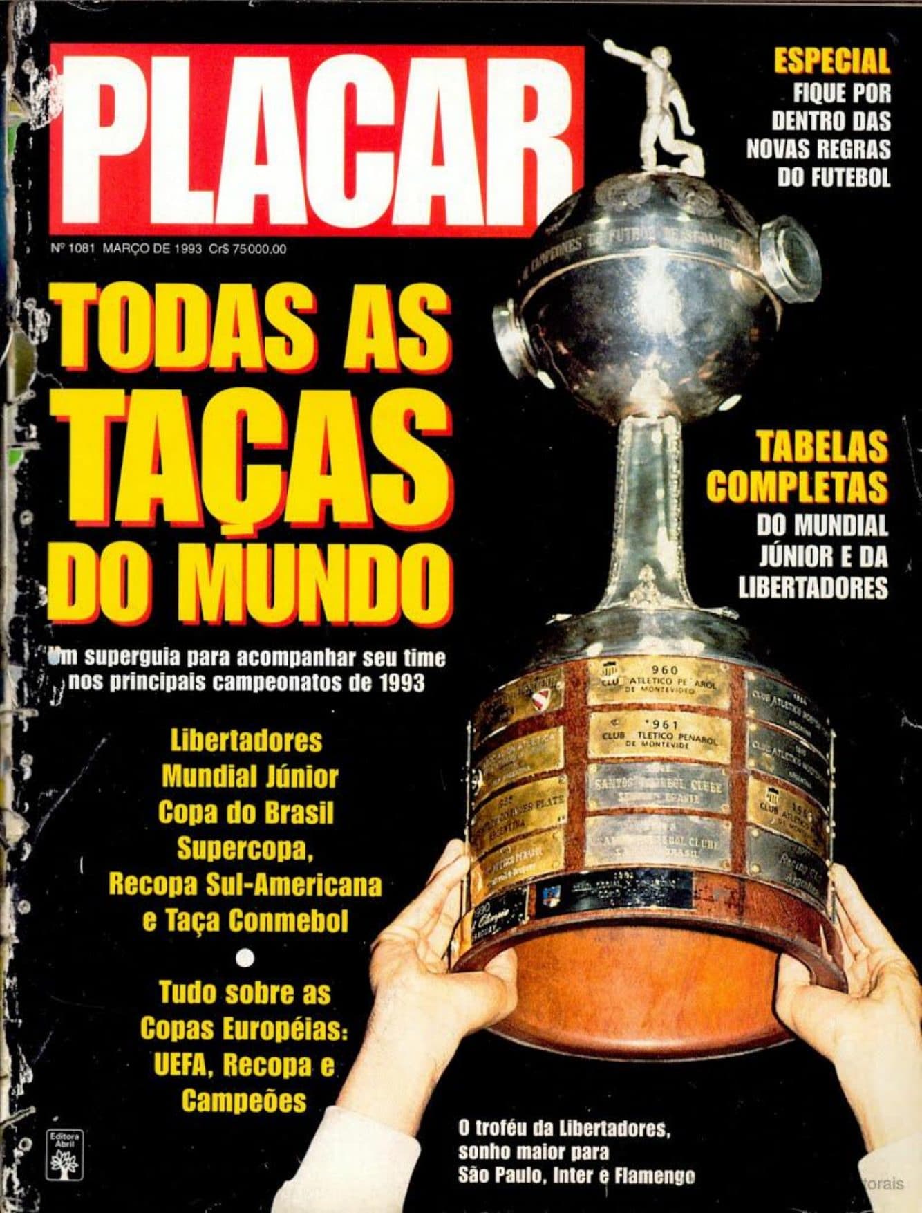 Capa da edição Nº 1081 da revista PLACAR