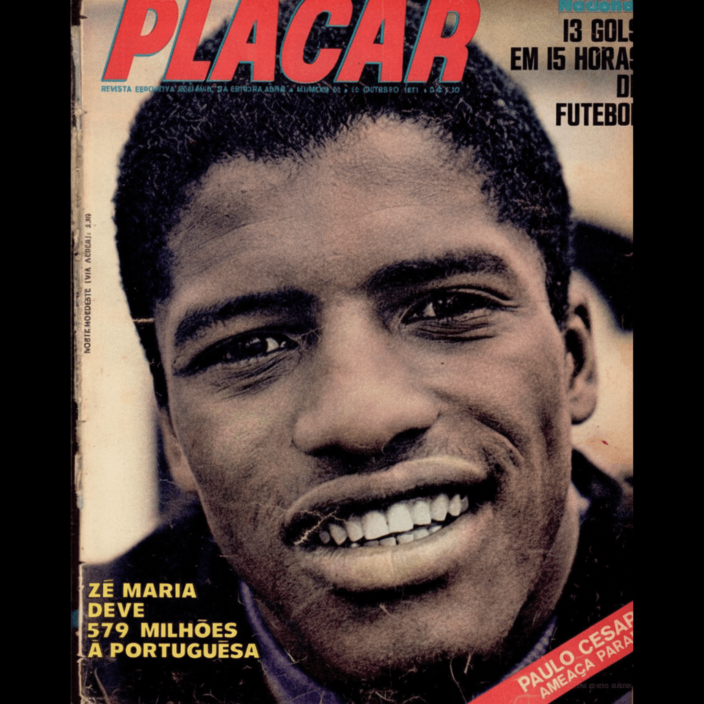 Capa da edição Zé Maria deve 579 milhões à Portuguesa da revista PLACAR