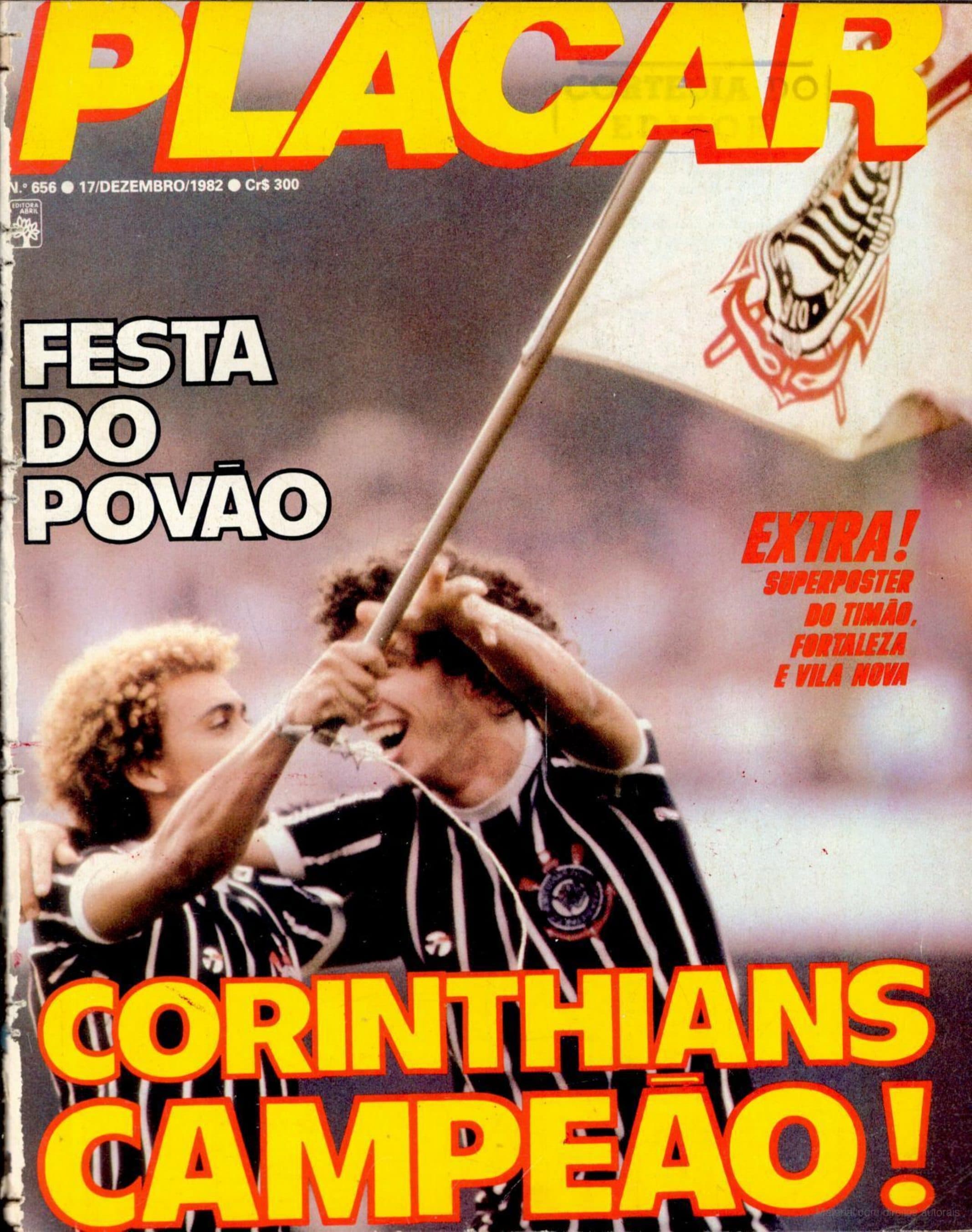 Capa da edição Corinthians Campeão! da revista PLACAR