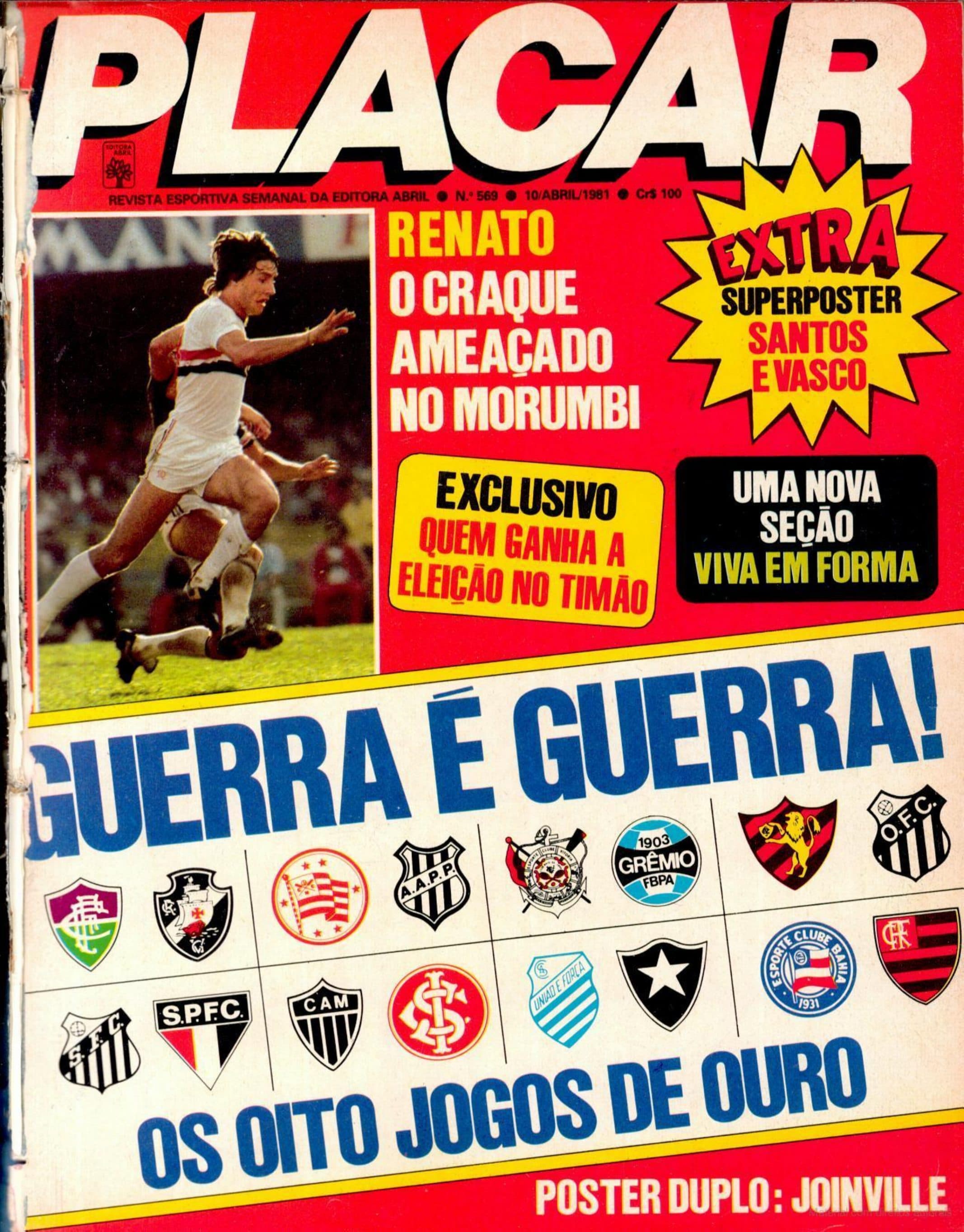Capa da edição (I) da revista PLACAR