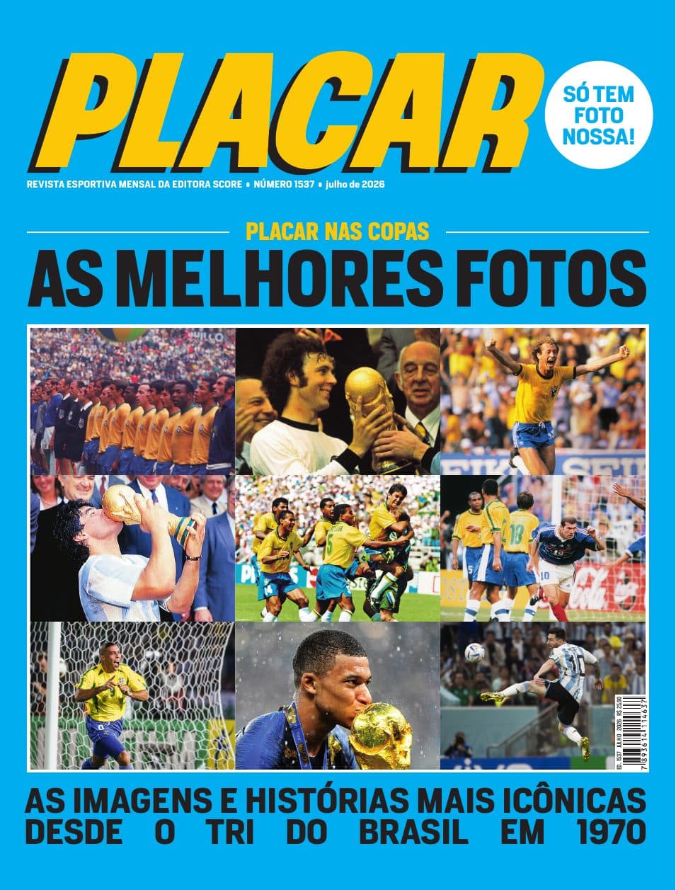 Capa da edição Placar Nas Copas da revista PLACAR