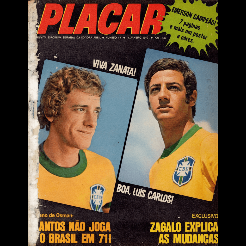 Capa da edição Emerson campeão! da revista PLACAR
