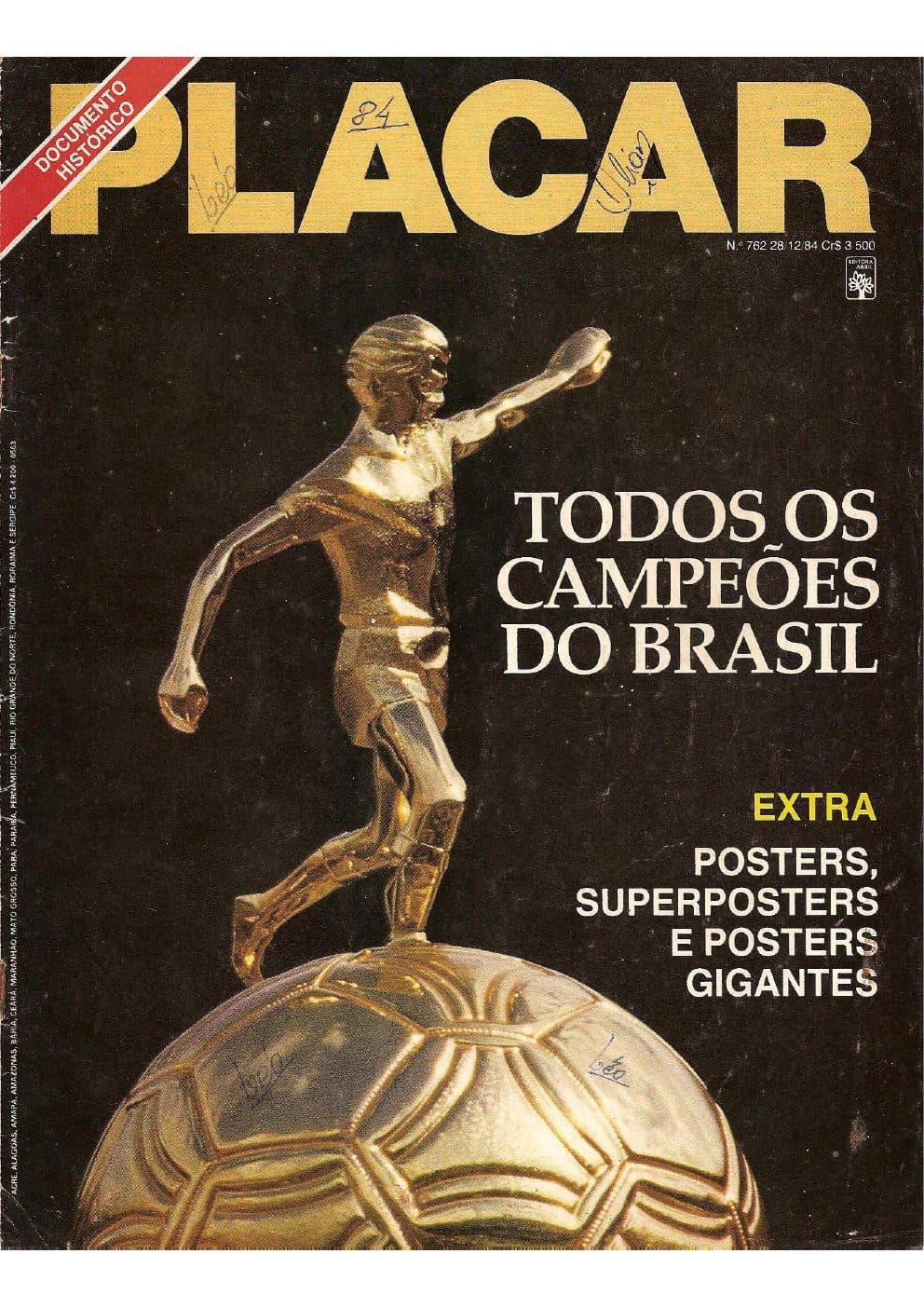 Capa da edição Nº 762 da revista PLACAR