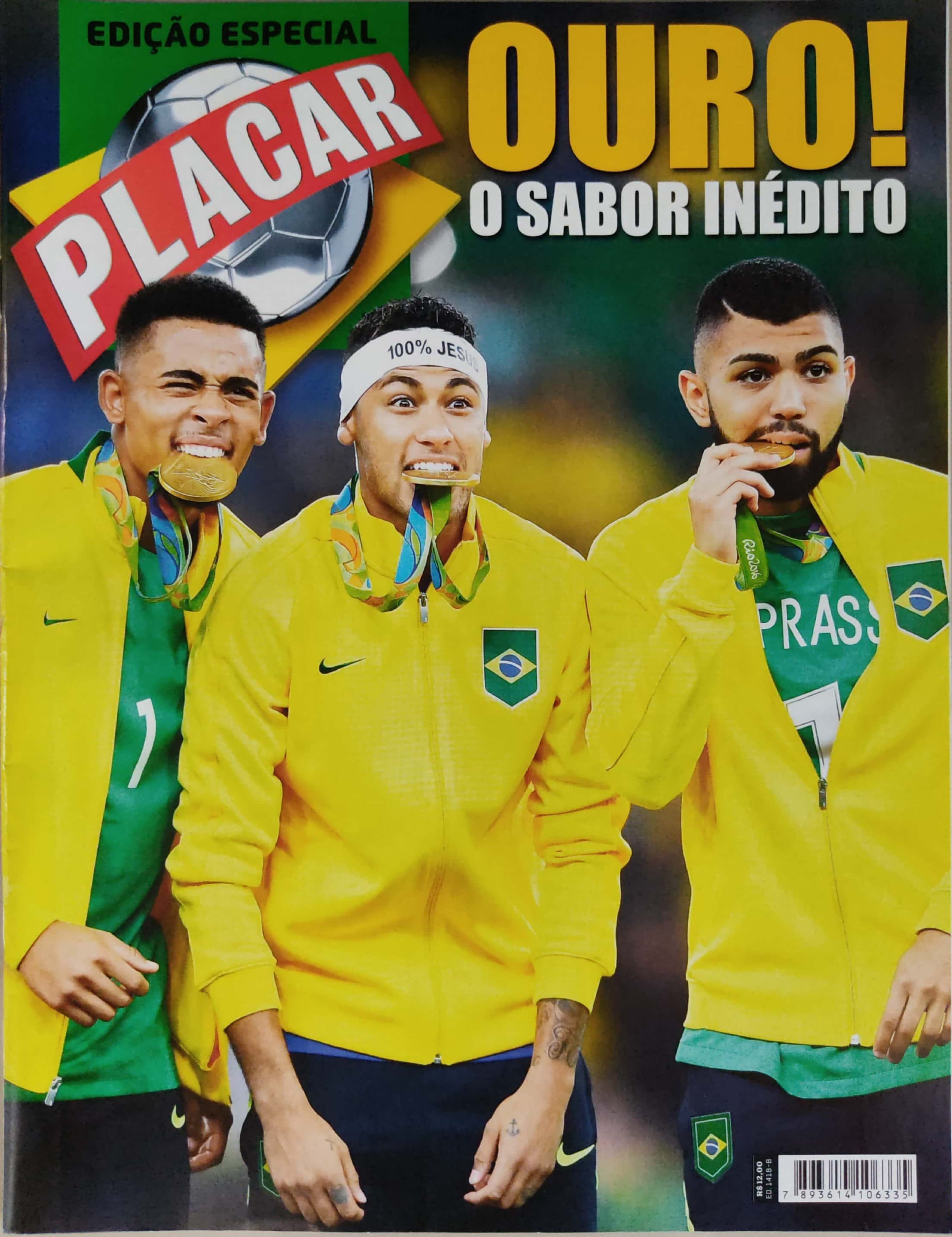 Capa da edição Ouro ! O Sabor Inédito da revista PLACAR