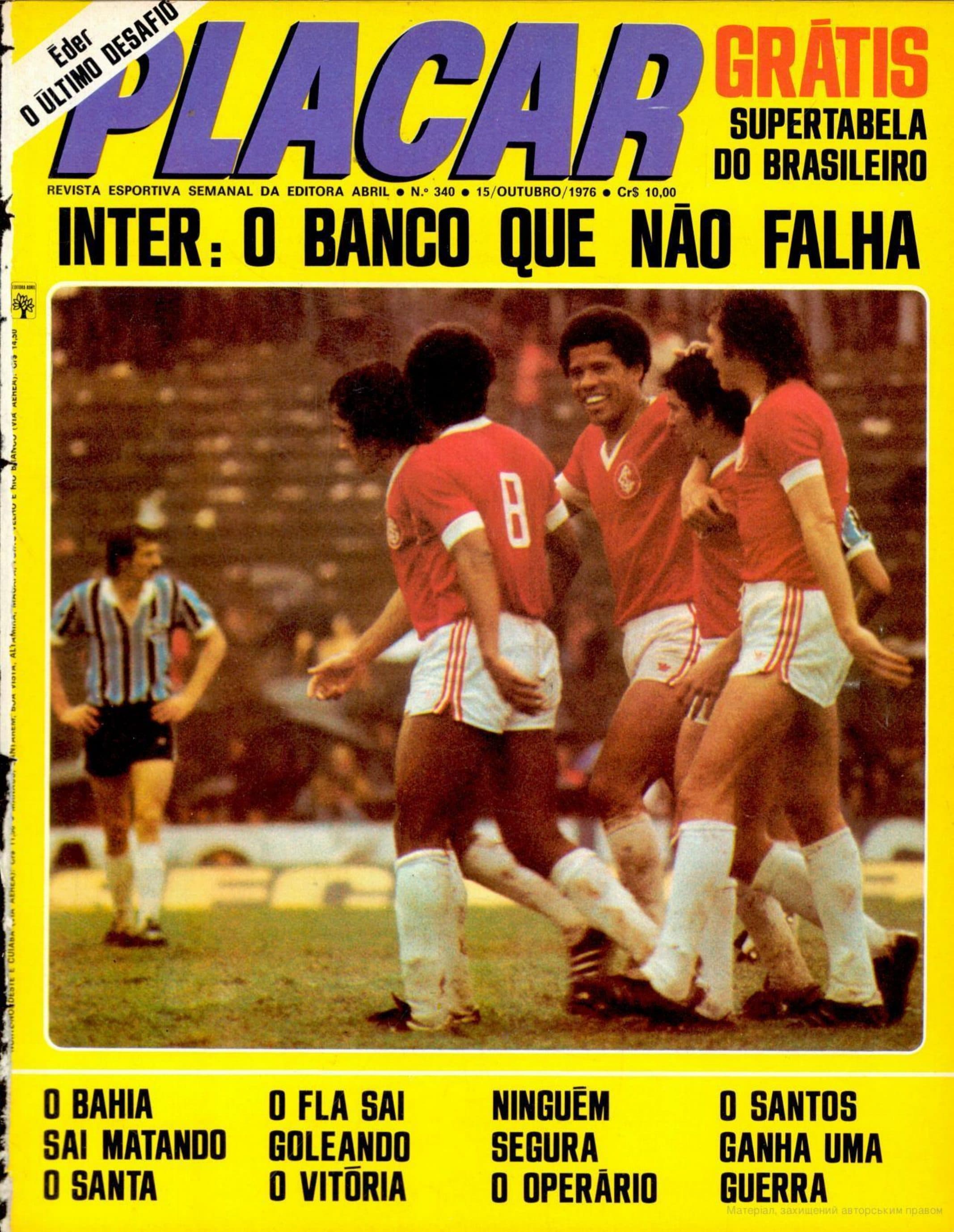 Capa da edição Inter: O Banco Que Não Falha da revista PLACAR