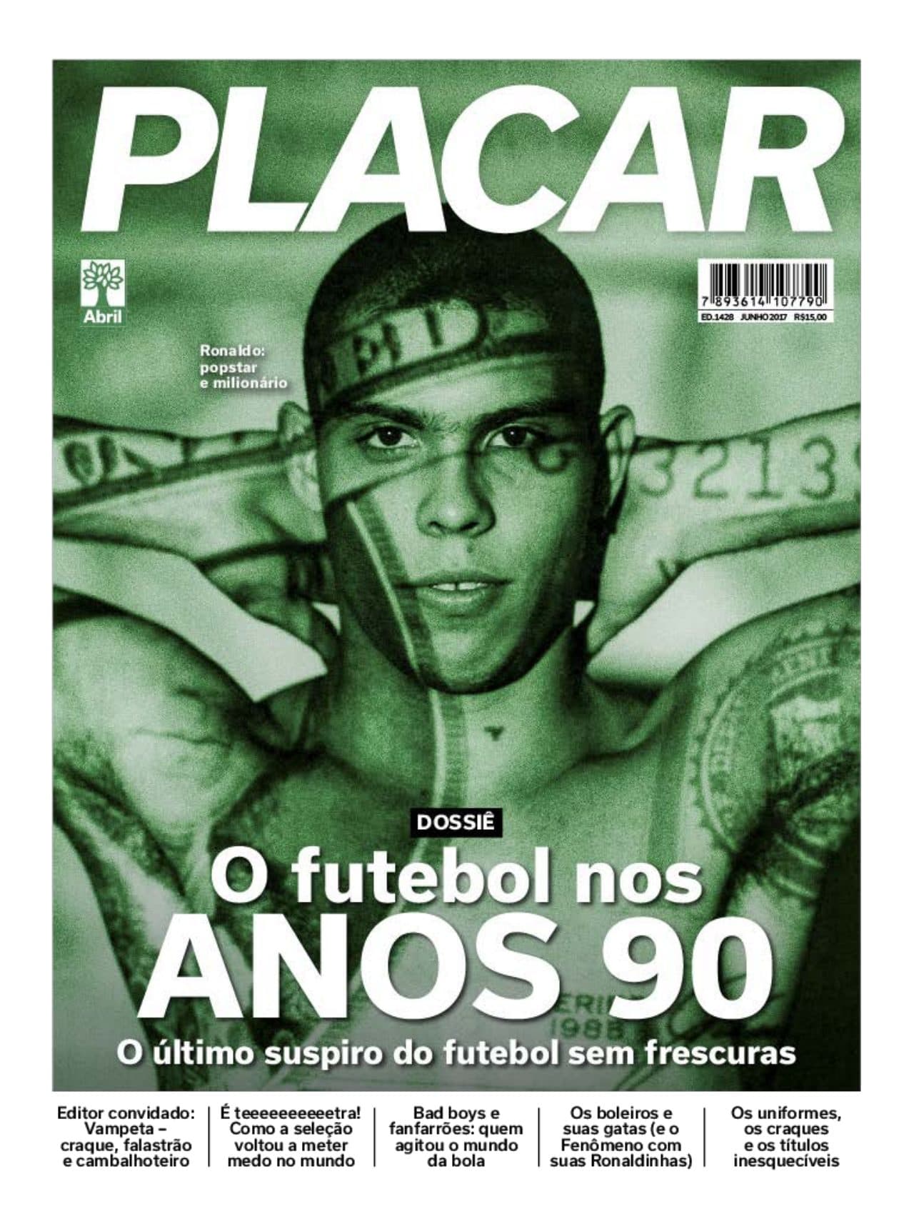 Capa da edição DOSSIÊ O futebol nos ANOS 90 da revista PLACAR