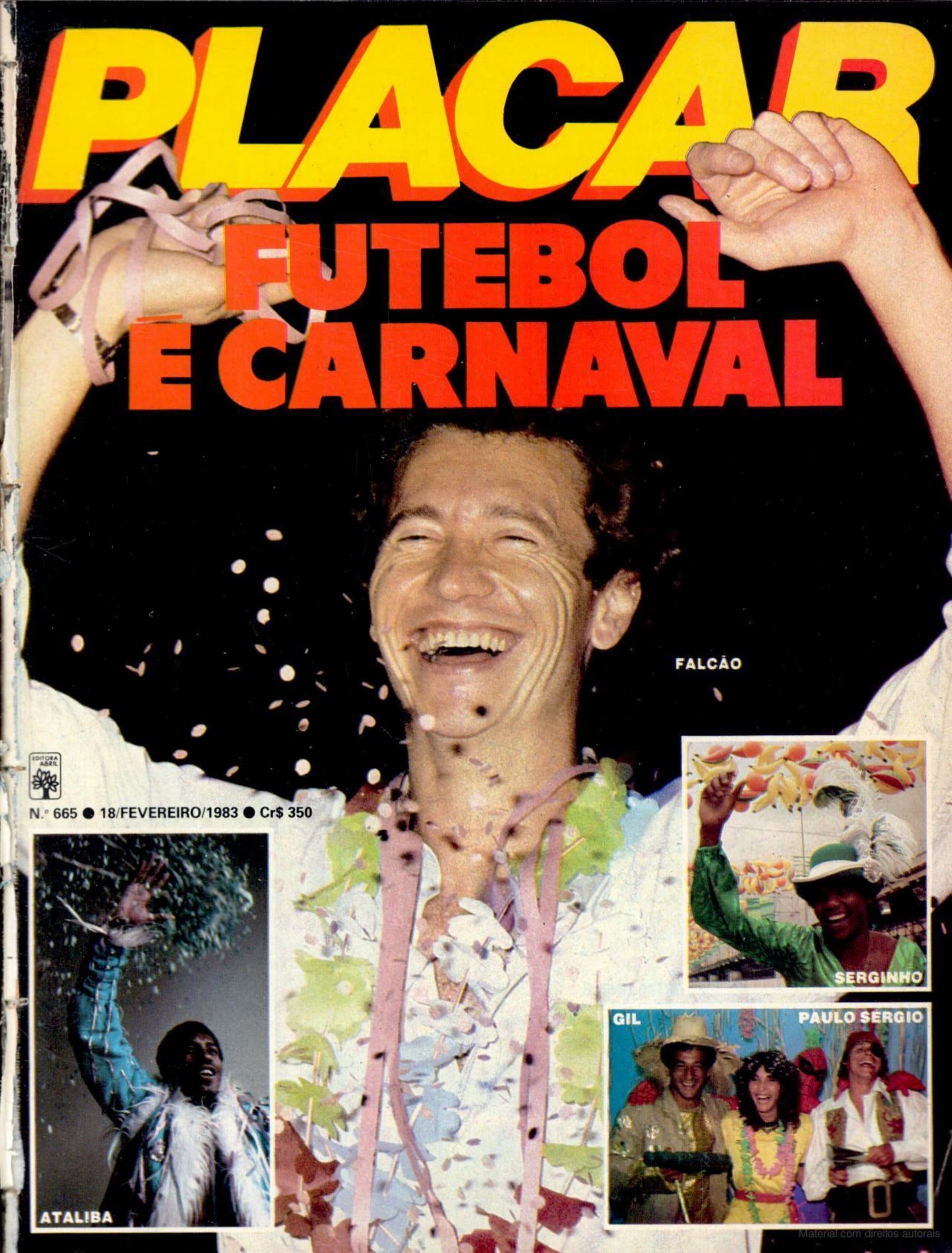 Capa da edição Futebol e Carnaval da revista PLACAR