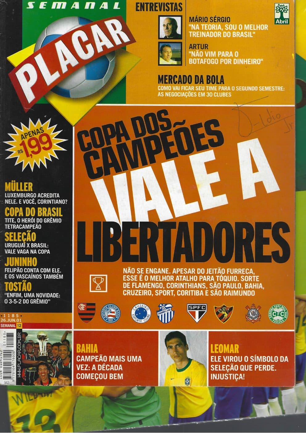 Capa da edição Nº 1185 da revista PLACAR