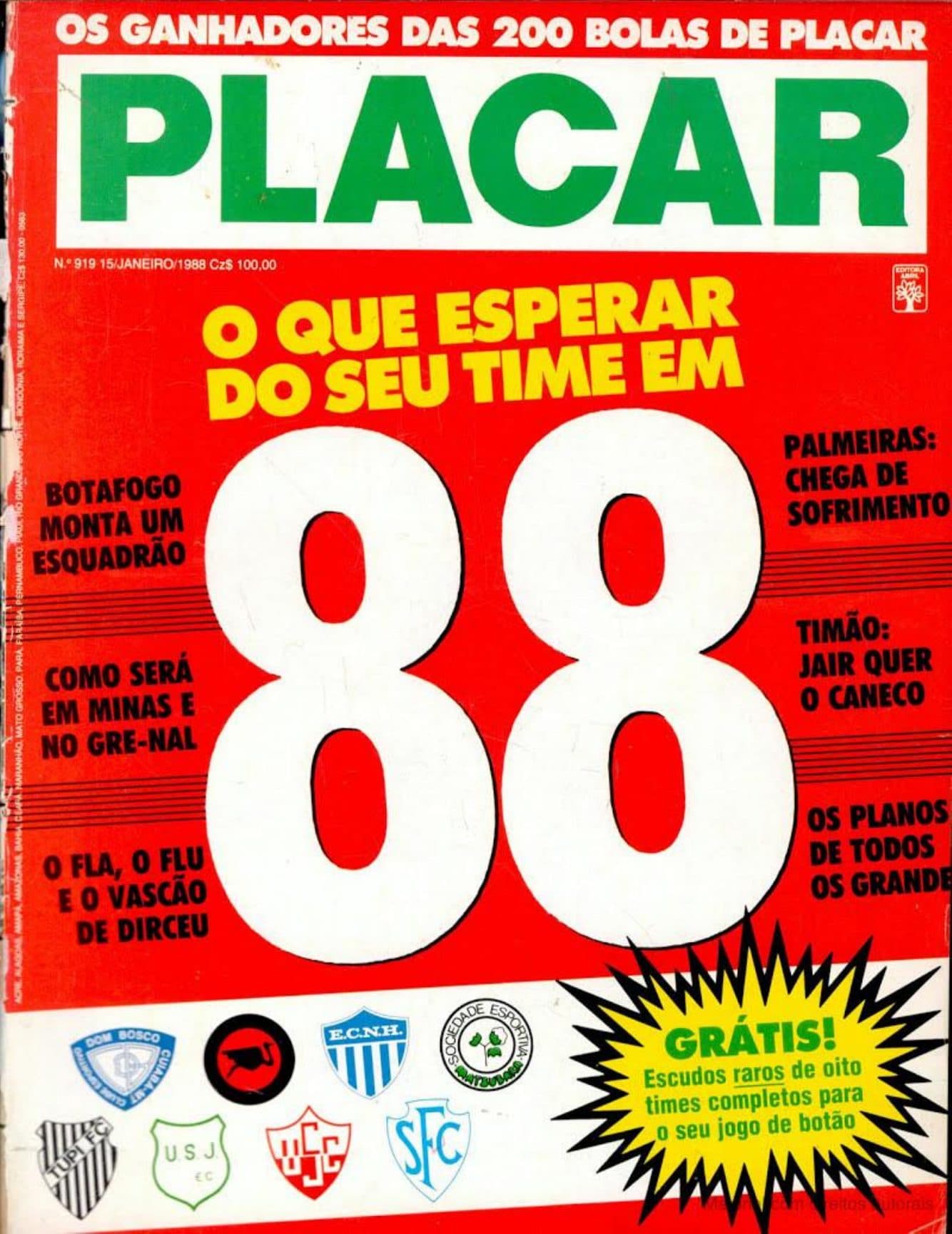 Capa da edição Nº 919 da revista PLACAR