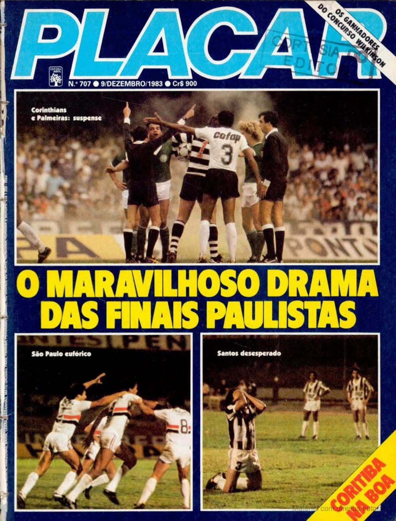 Capa da edição O Maravilhoso Drama das Finais Paulistas da revista PLACAR