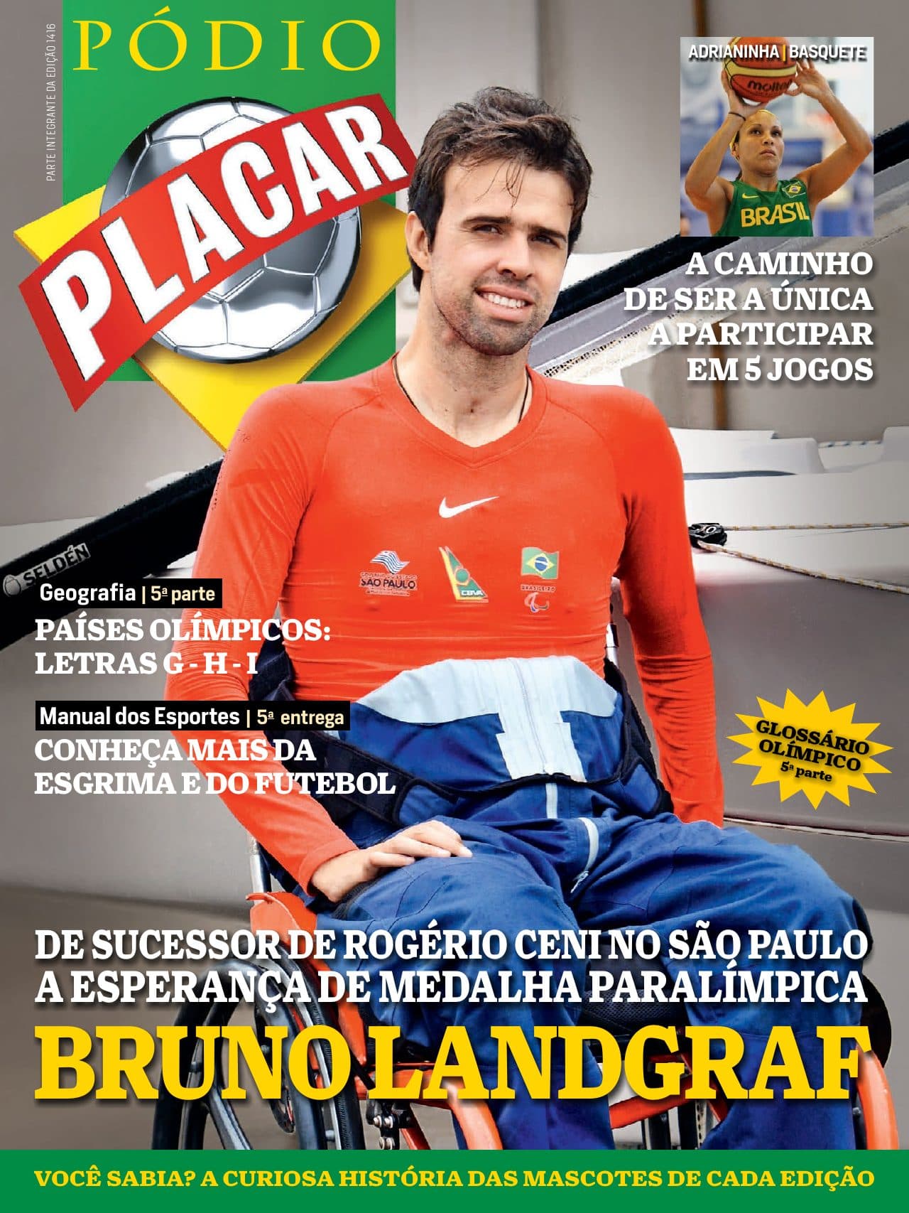 Capa da edição Pódio Placar da revista PLACAR