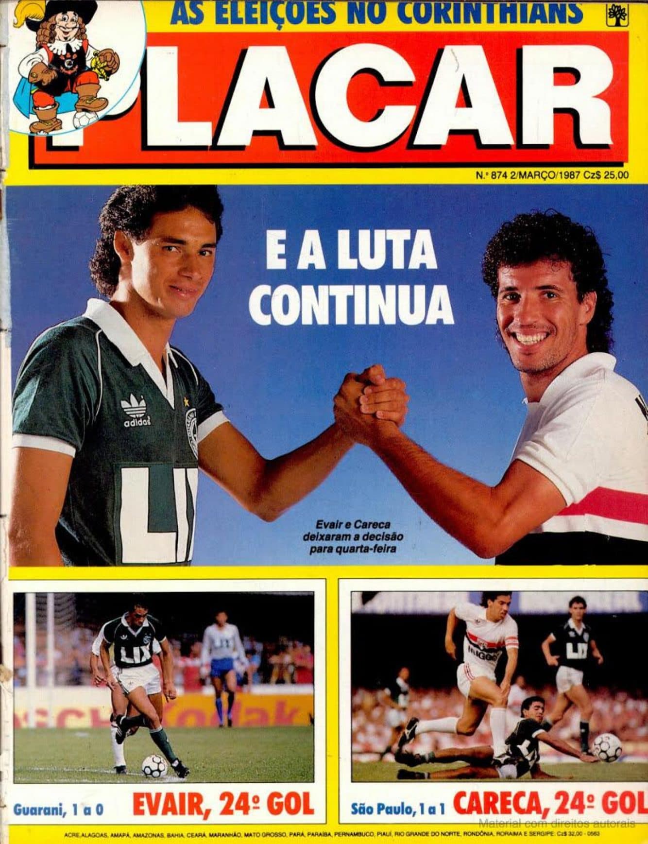 Capa da edição E A LUTA CONTINUA da revista PLACAR