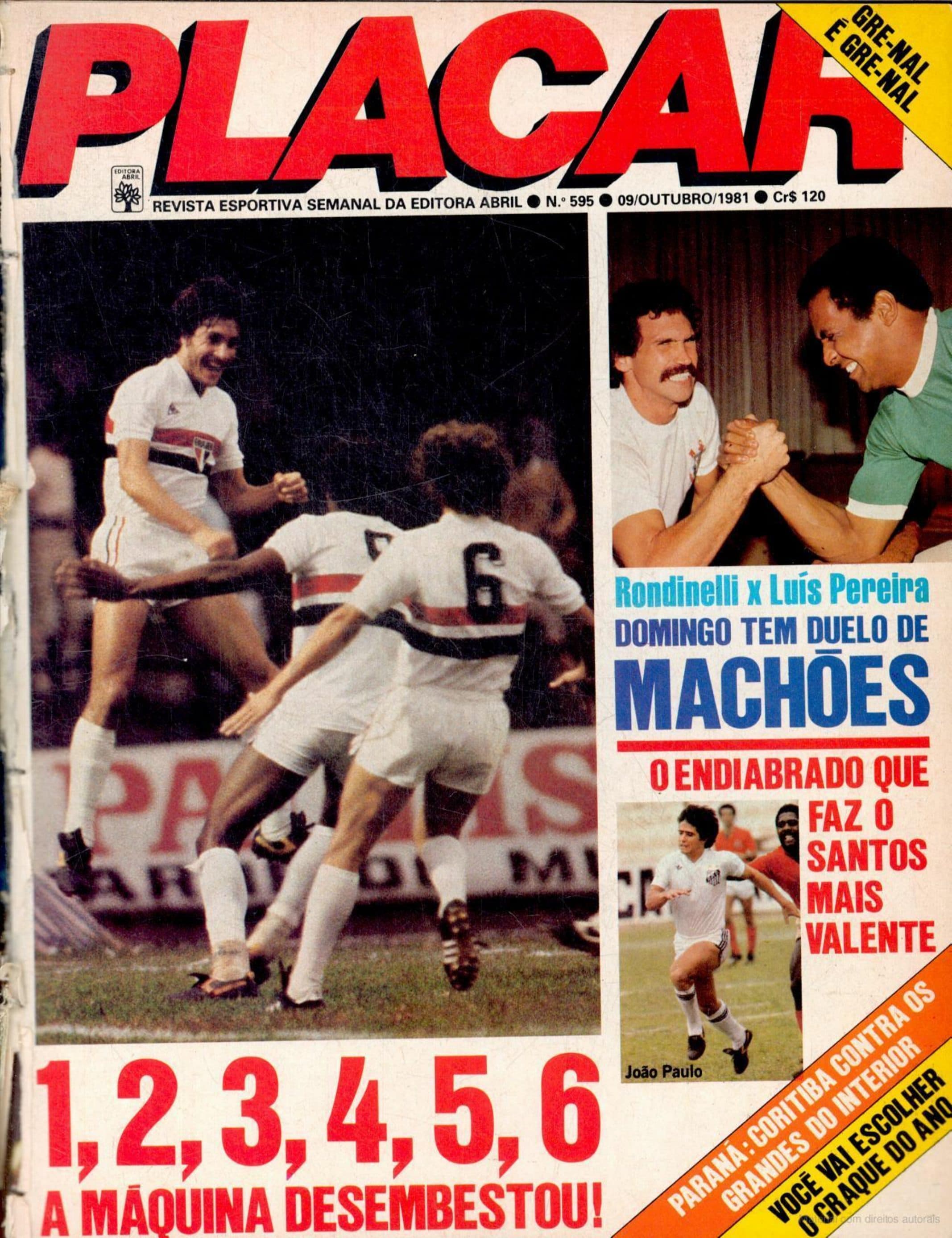 Capa da edição 1, 2, 3, 4, 5, 6 A MÁQUINA DESEMBESTOU! da revista PLACAR
