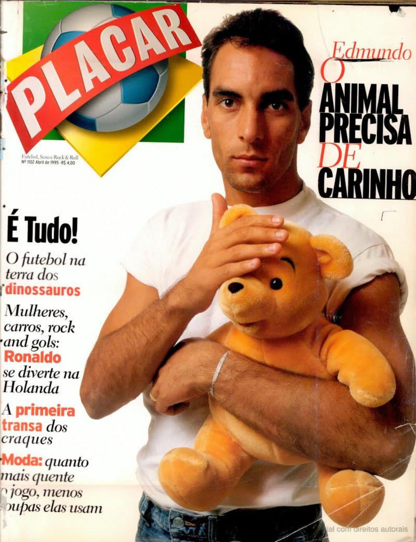 Capa da edição Futebol, Sexo e Rock'n'Roll (estreia) da revista PLACAR