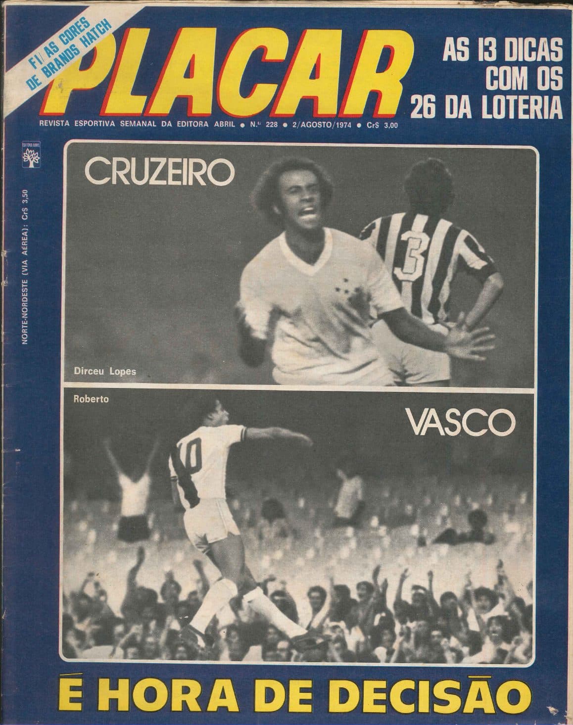Capa da edição E HORA DE DECISÃO da revista PLACAR