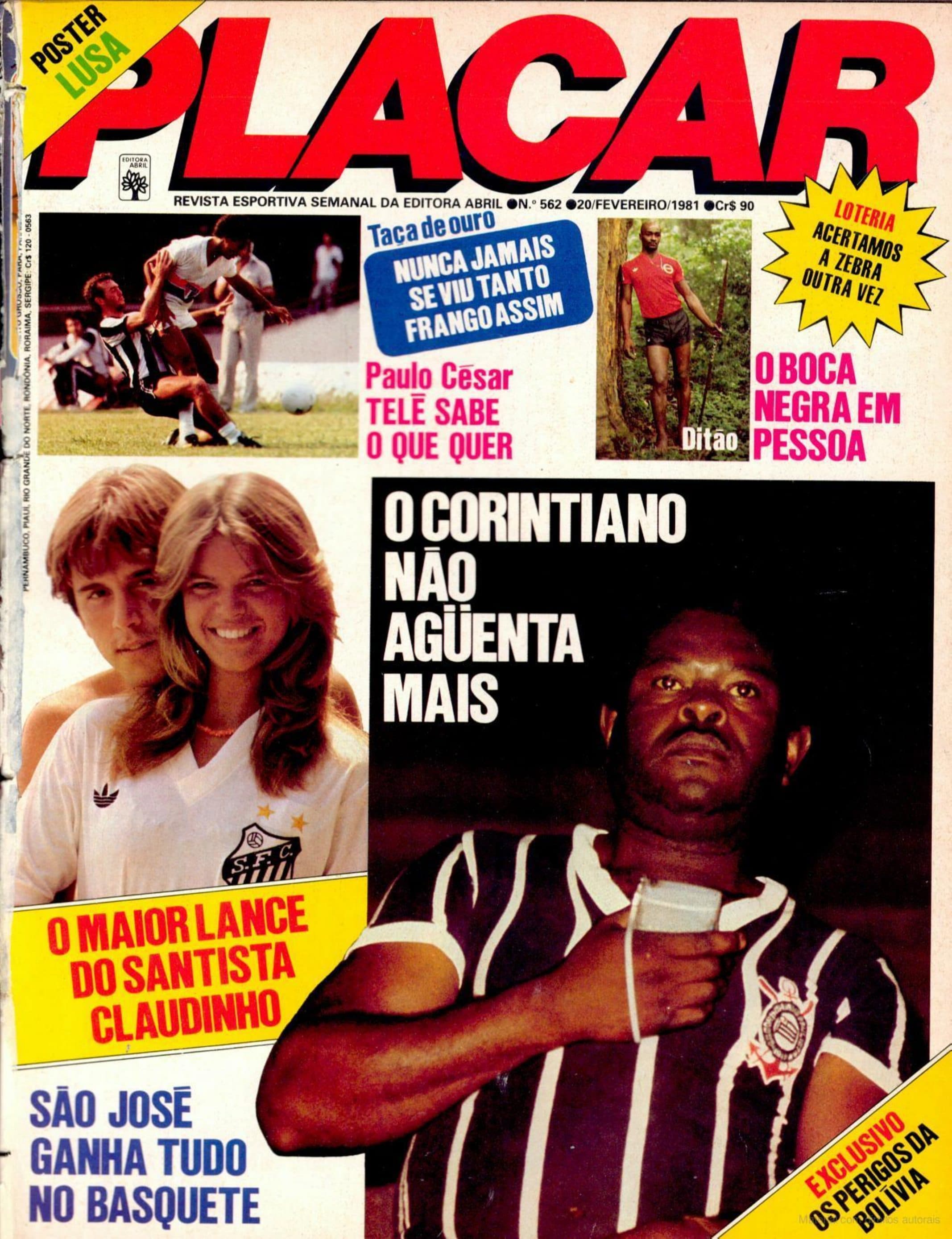 Capa da edição O Corintiano Não Agüenta Mais da revista PLACAR