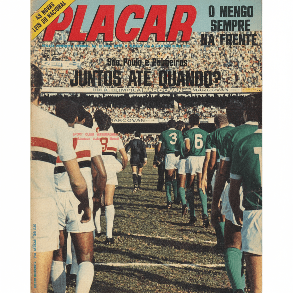 Capa da edição São Paulo e Palmeiras JUNTOS ATÉ QUANDO? da revista PLACAR