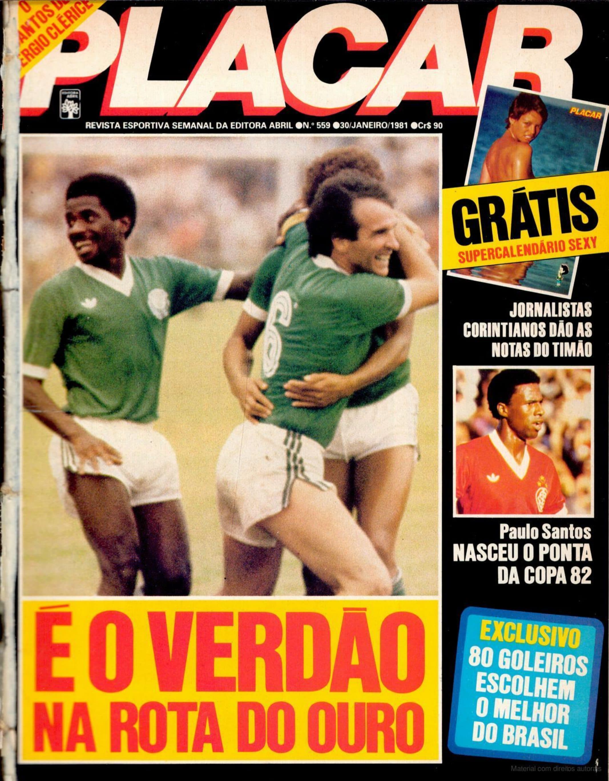 Capa da edição E O VERDÃO NA ROTA DO OURO da revista PLACAR