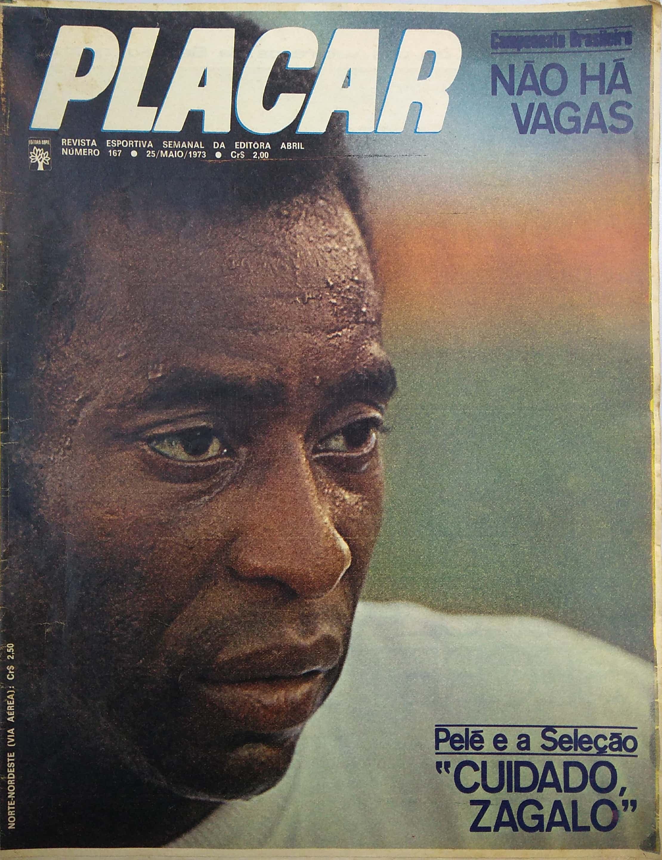 Capa da edição NÃO HÁ VAGAS da revista PLACAR