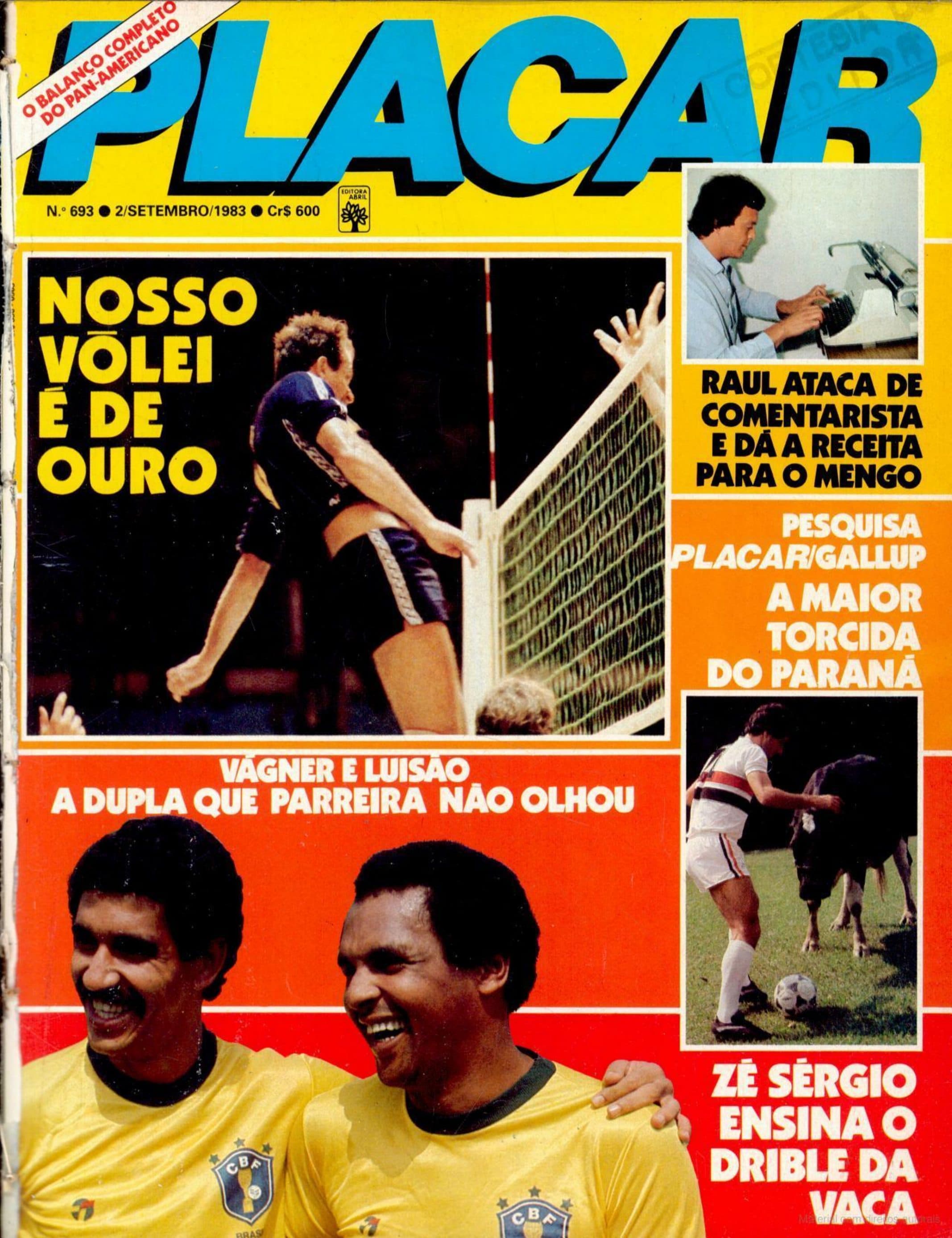 Capa da edição Nosso vôlei é de ouro da revista PLACAR