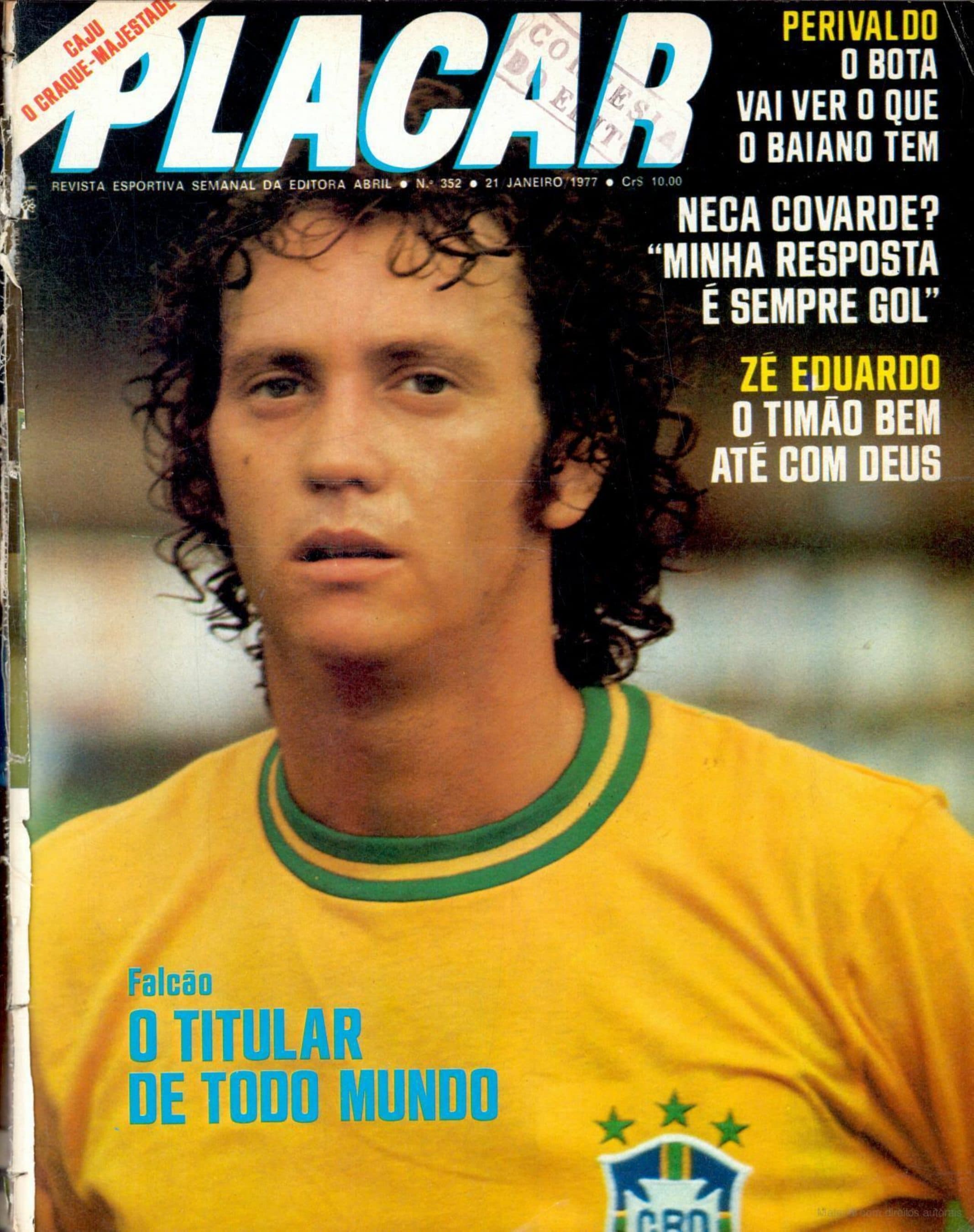 Capa da edição Falcão o titular de todo mundo da revista PLACAR