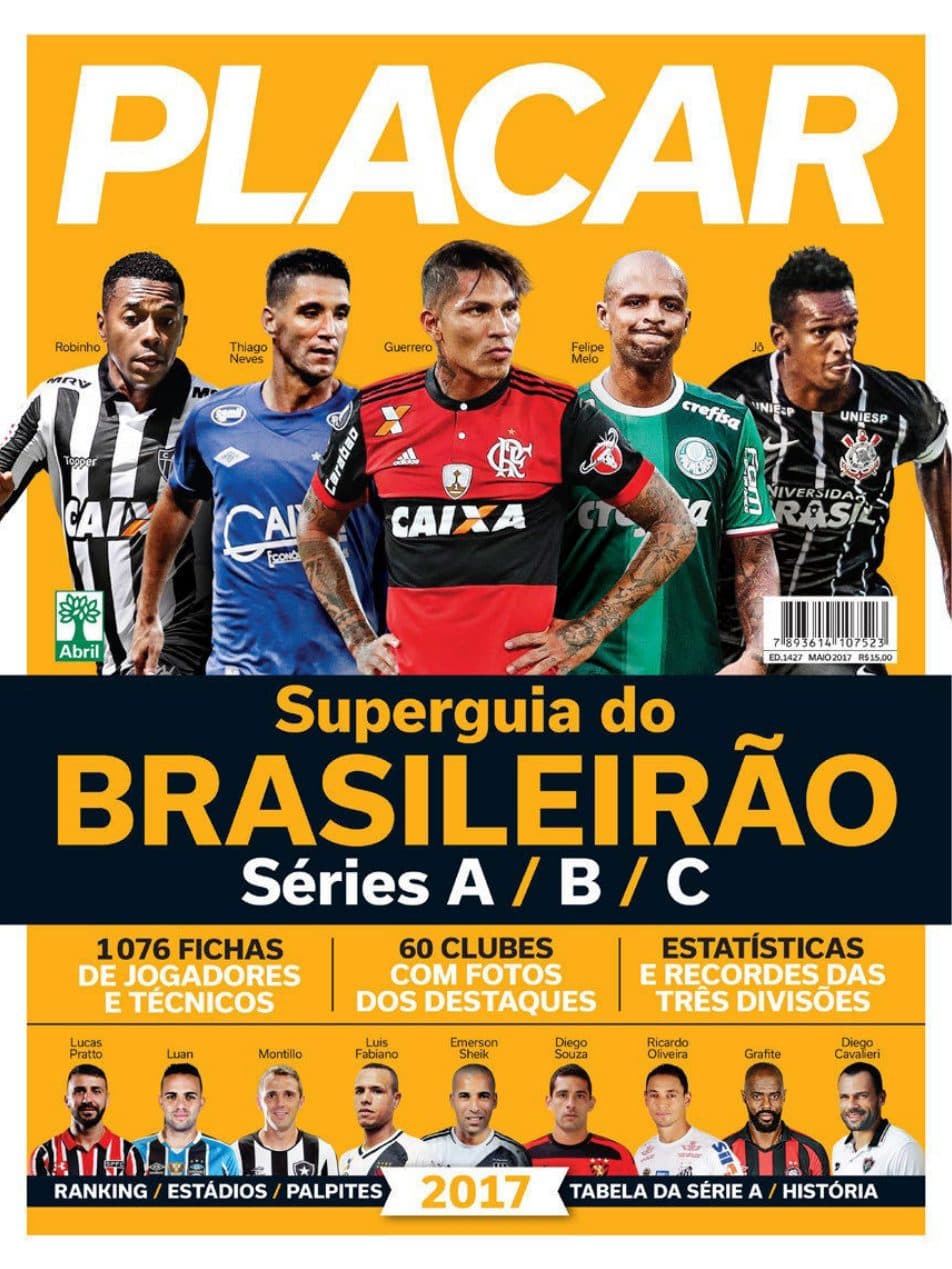 Capa da edição GUIA DO BRASILEIRÃO da revista PLACAR