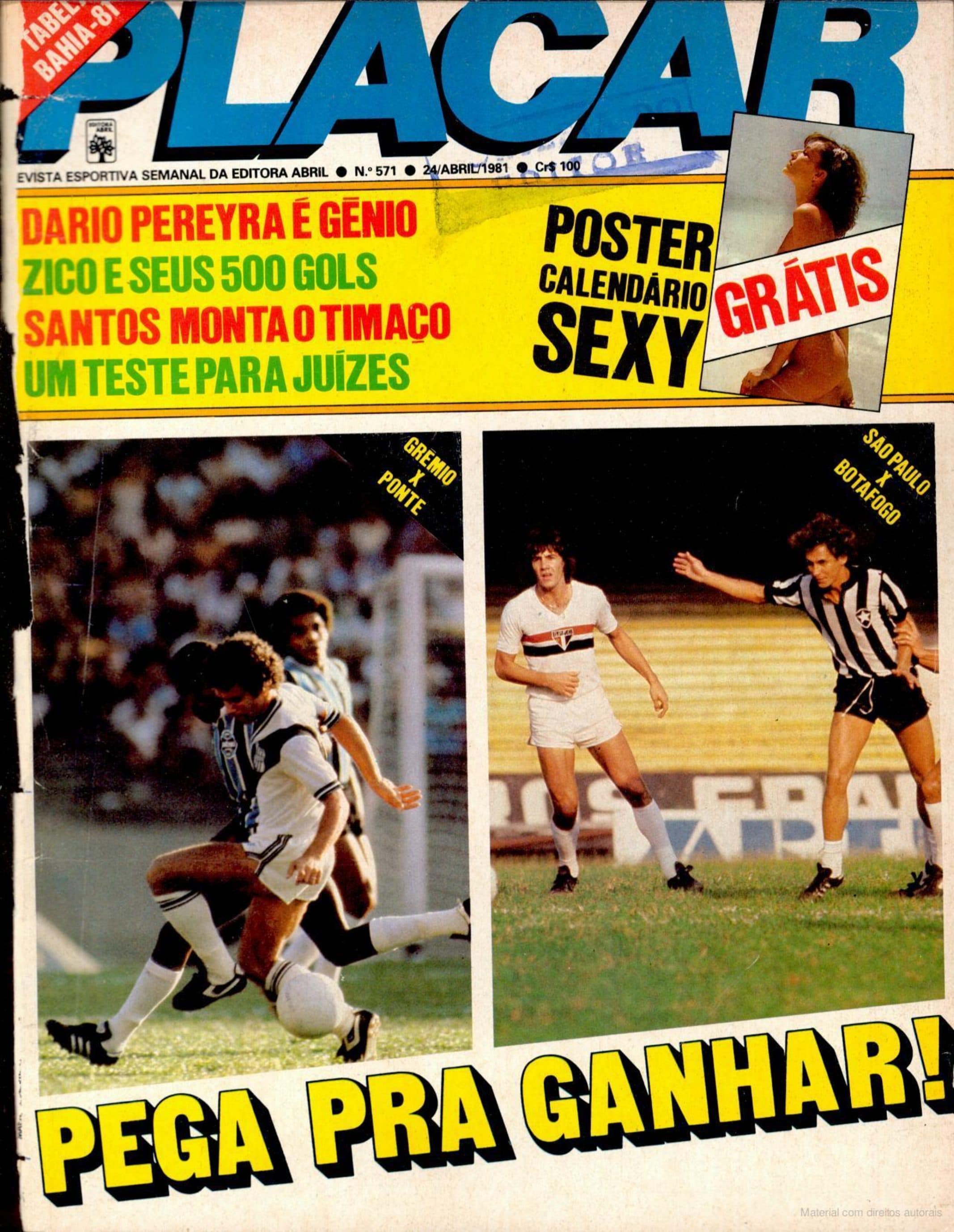Capa da edição (I) da revista PLACAR