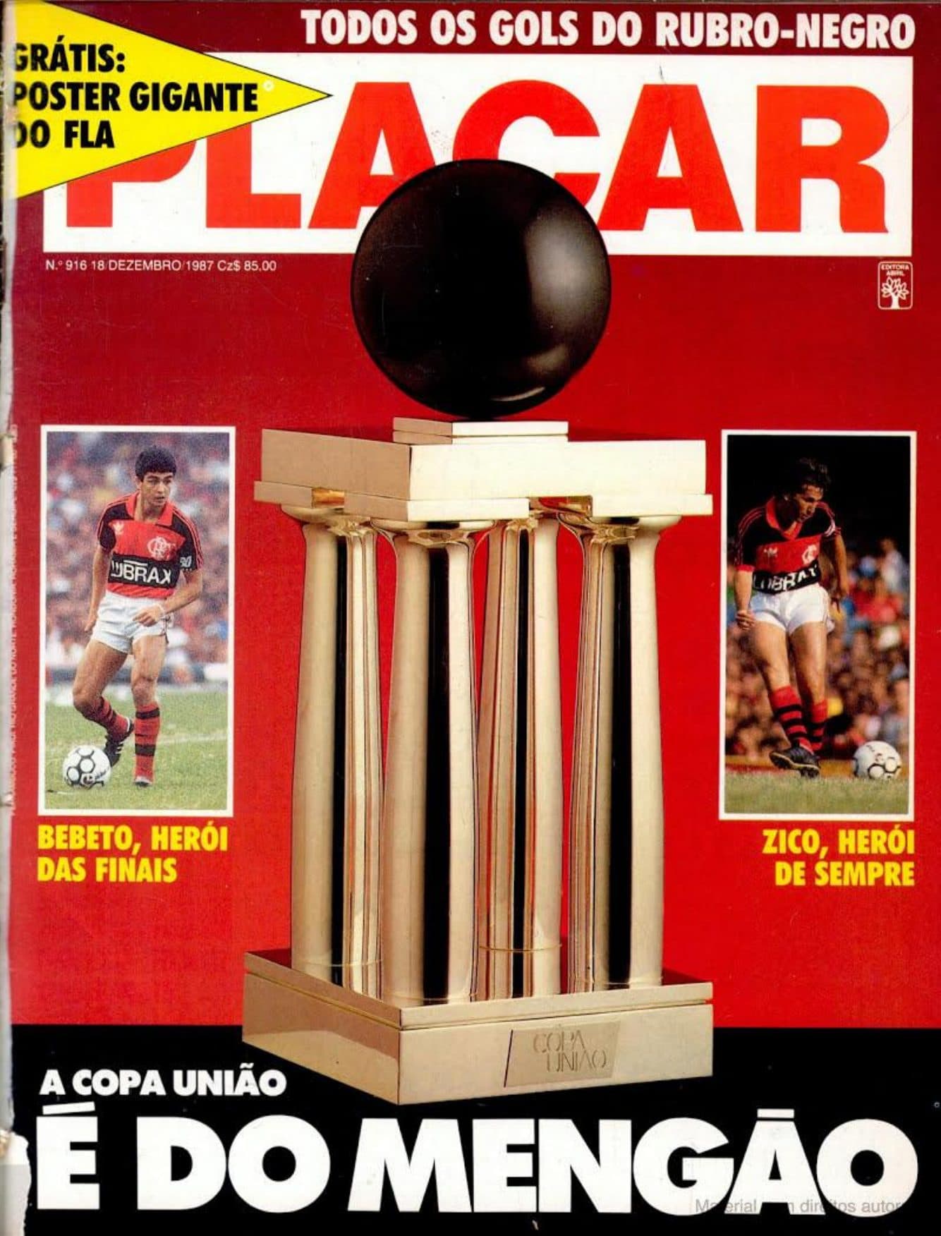 Capa da edição FLAMENGO CB da revista PLACAR