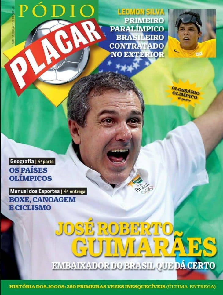 Capa da edição Pódio Placar da revista PLACAR