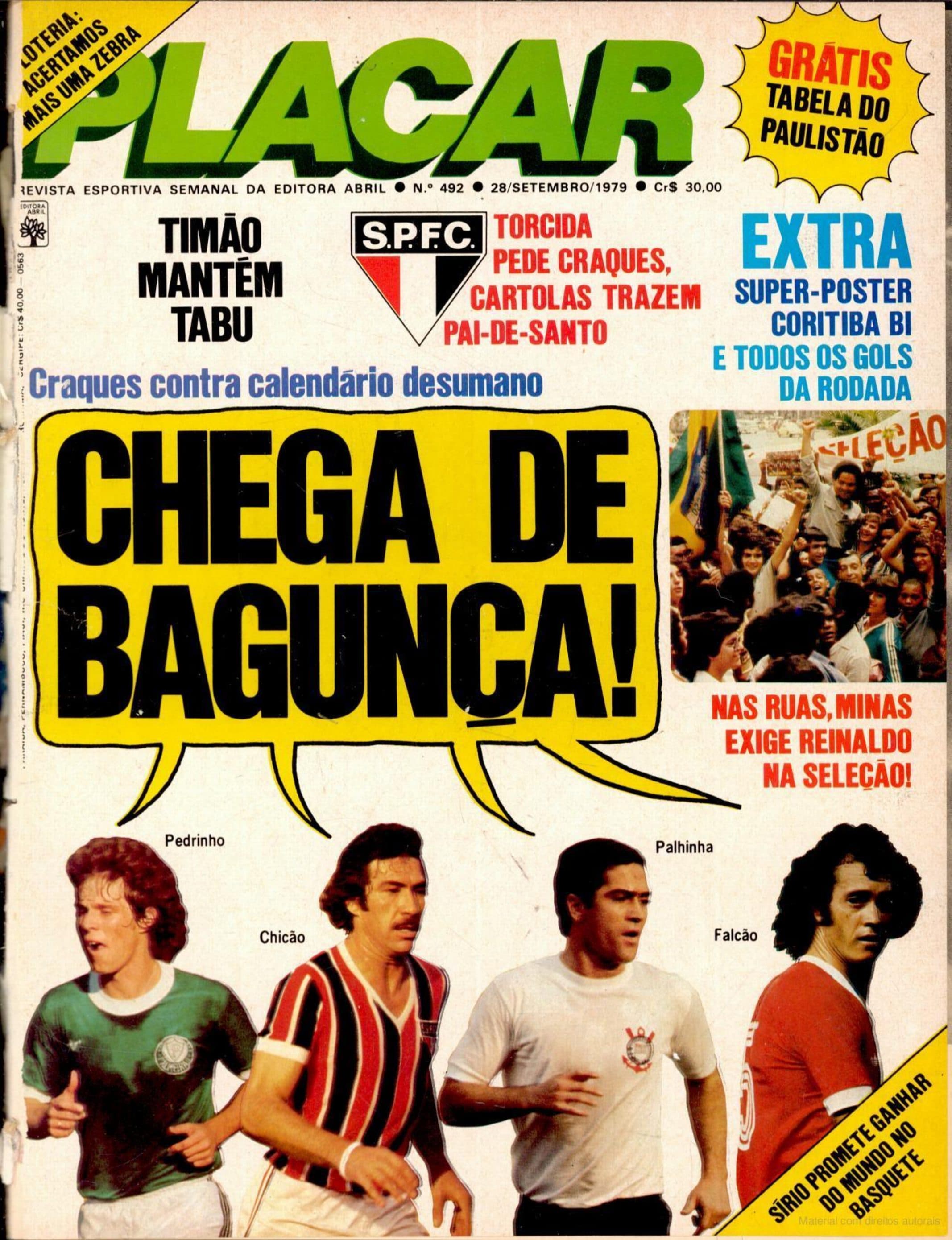 Capa da edição CHEGA DE BAGUNÇA! da revista PLACAR