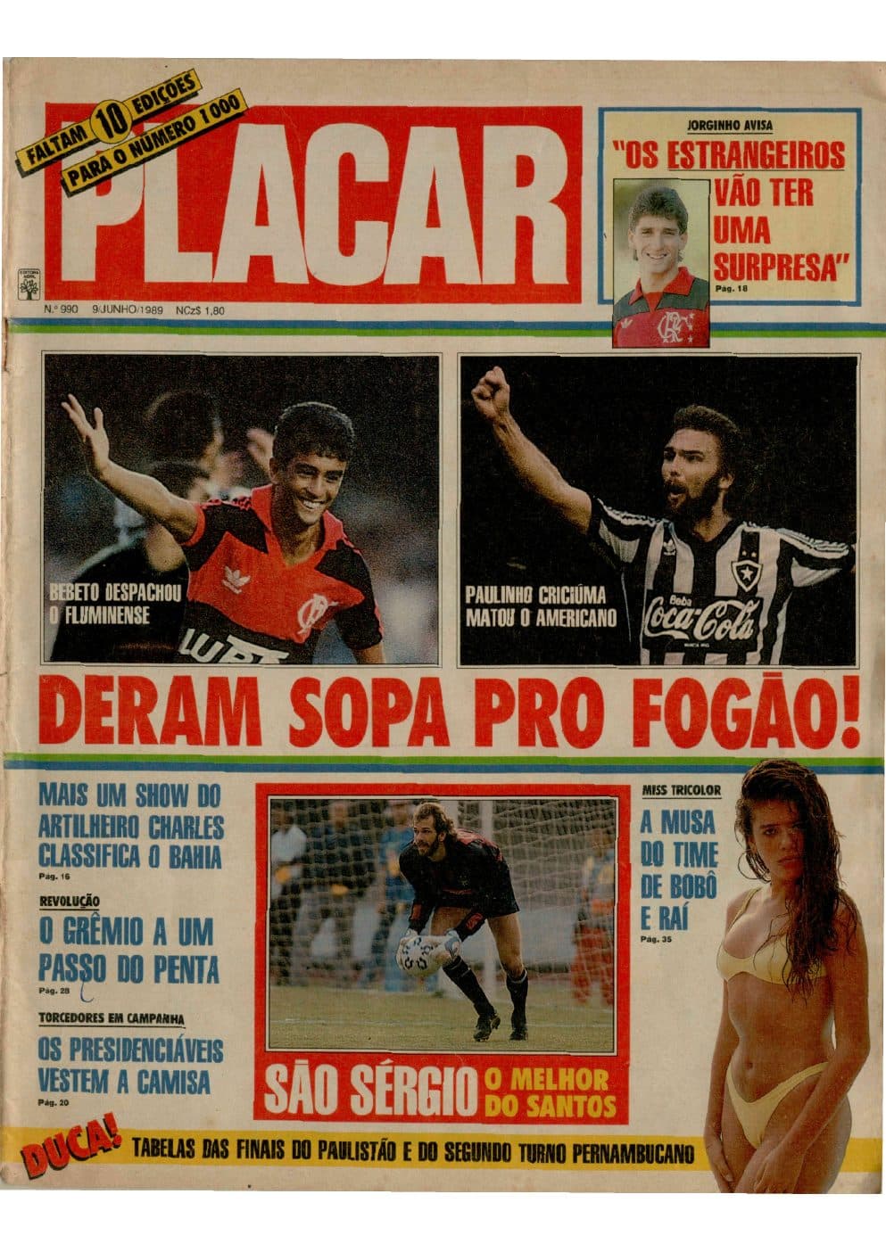 Capa da edição Nº 990 da revista PLACAR