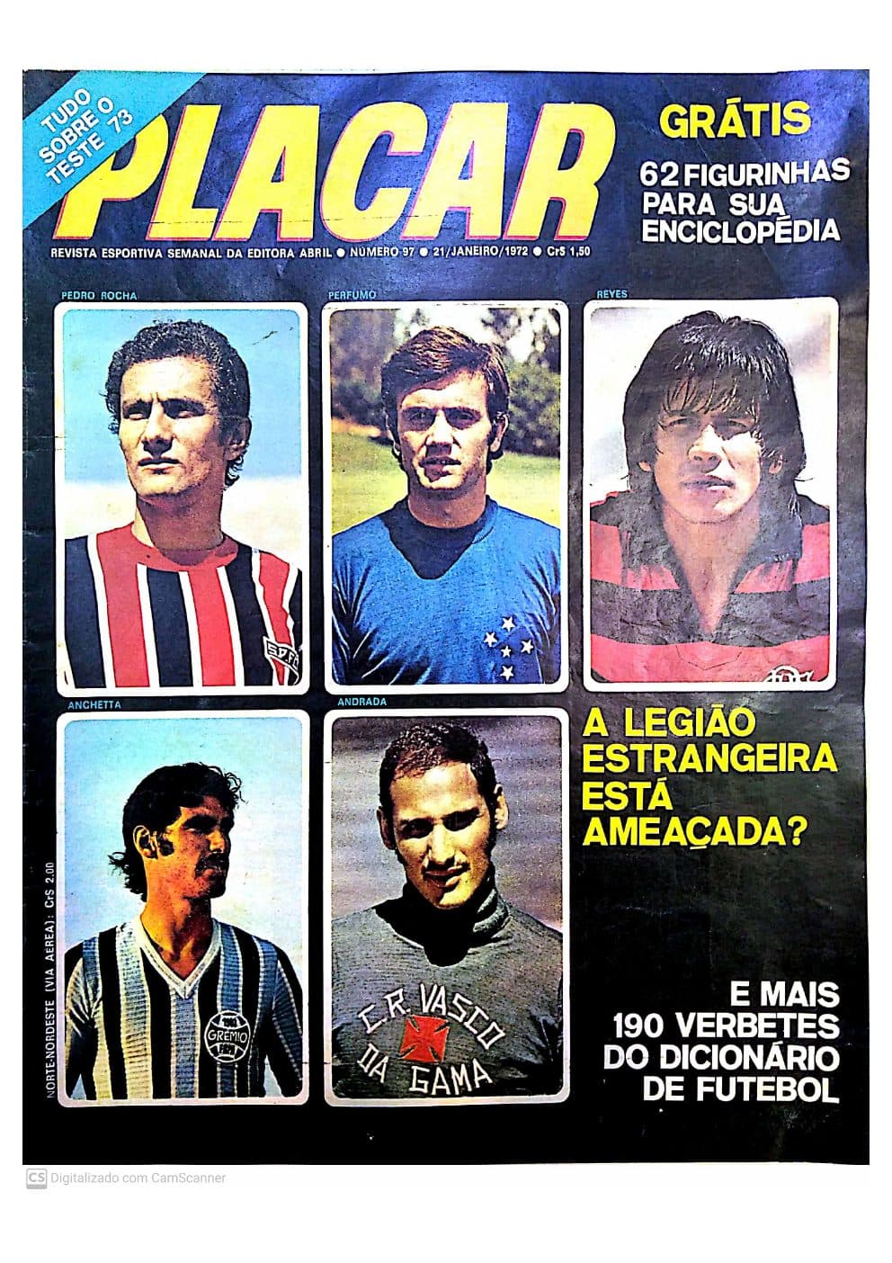 Capa da edição A LEGIÃO ESTRANGEIRA ESTÁ AMEAÇADA? da revista PLACAR